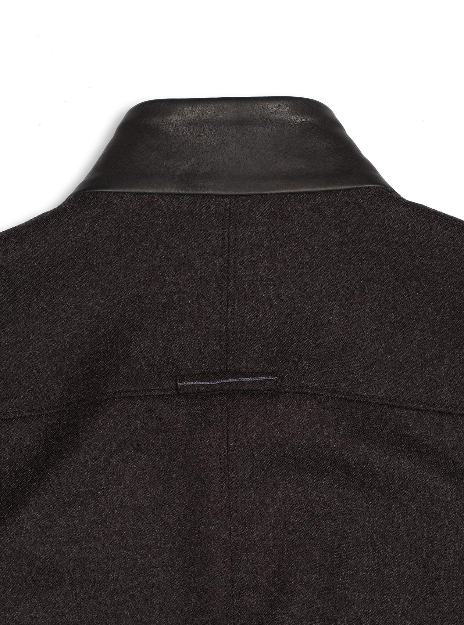 Charcoal Wool Flannel Compass Jacket