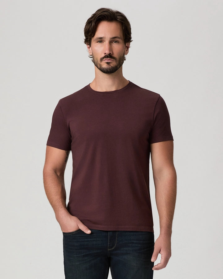 Dark Basalt Cotton Sorden Crew Neck T-Shirt