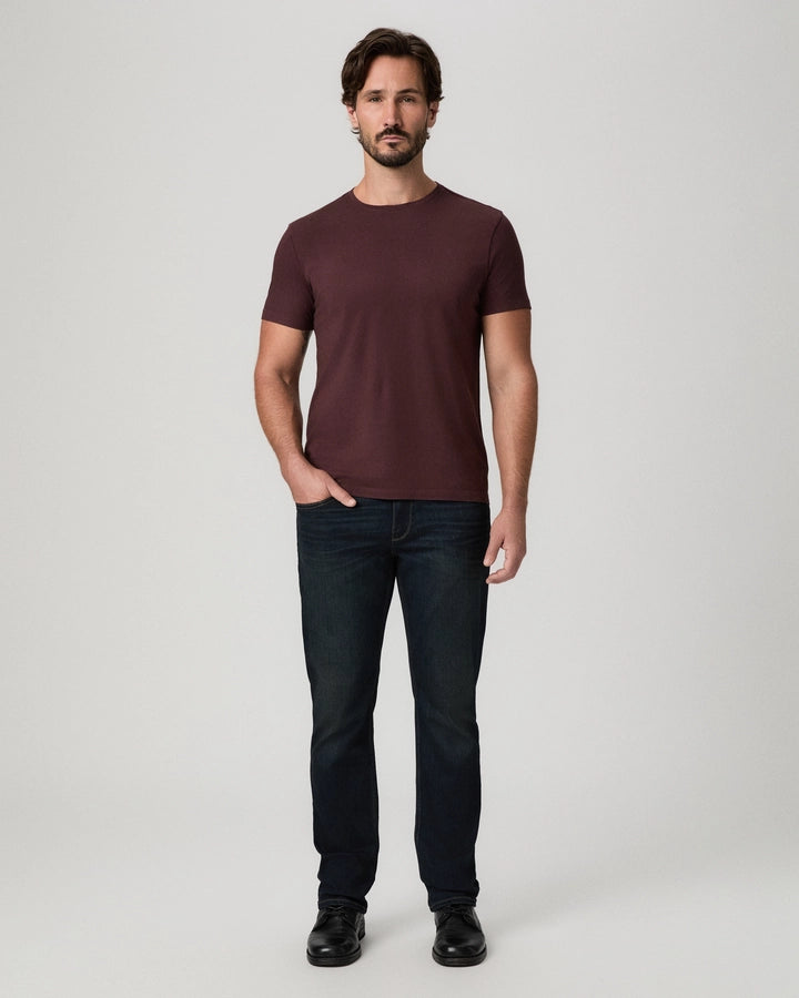 Dark Basalt Cotton Sorden Crew Neck T-Shirt