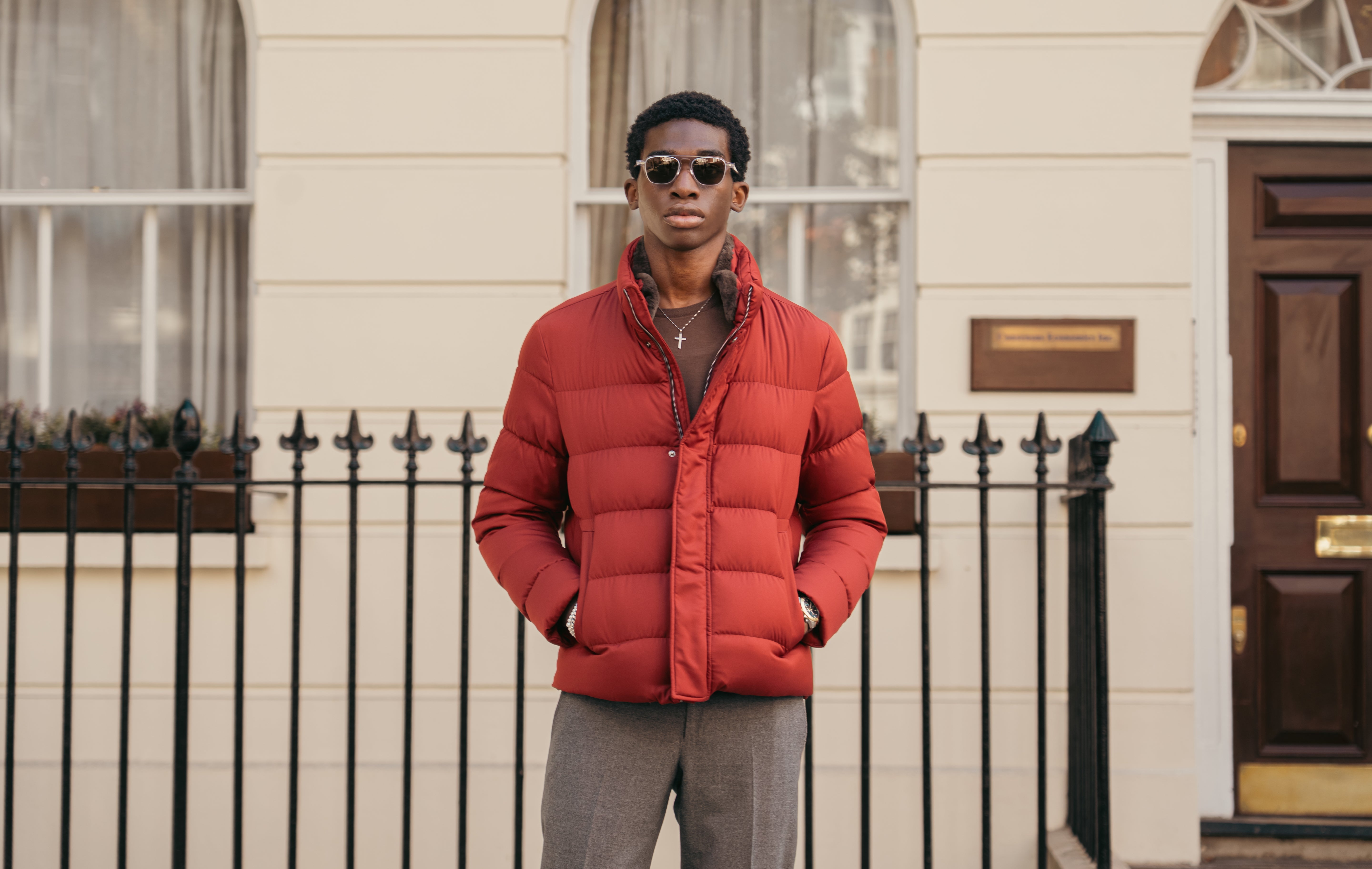 Red Polar Tech Padded Jacket