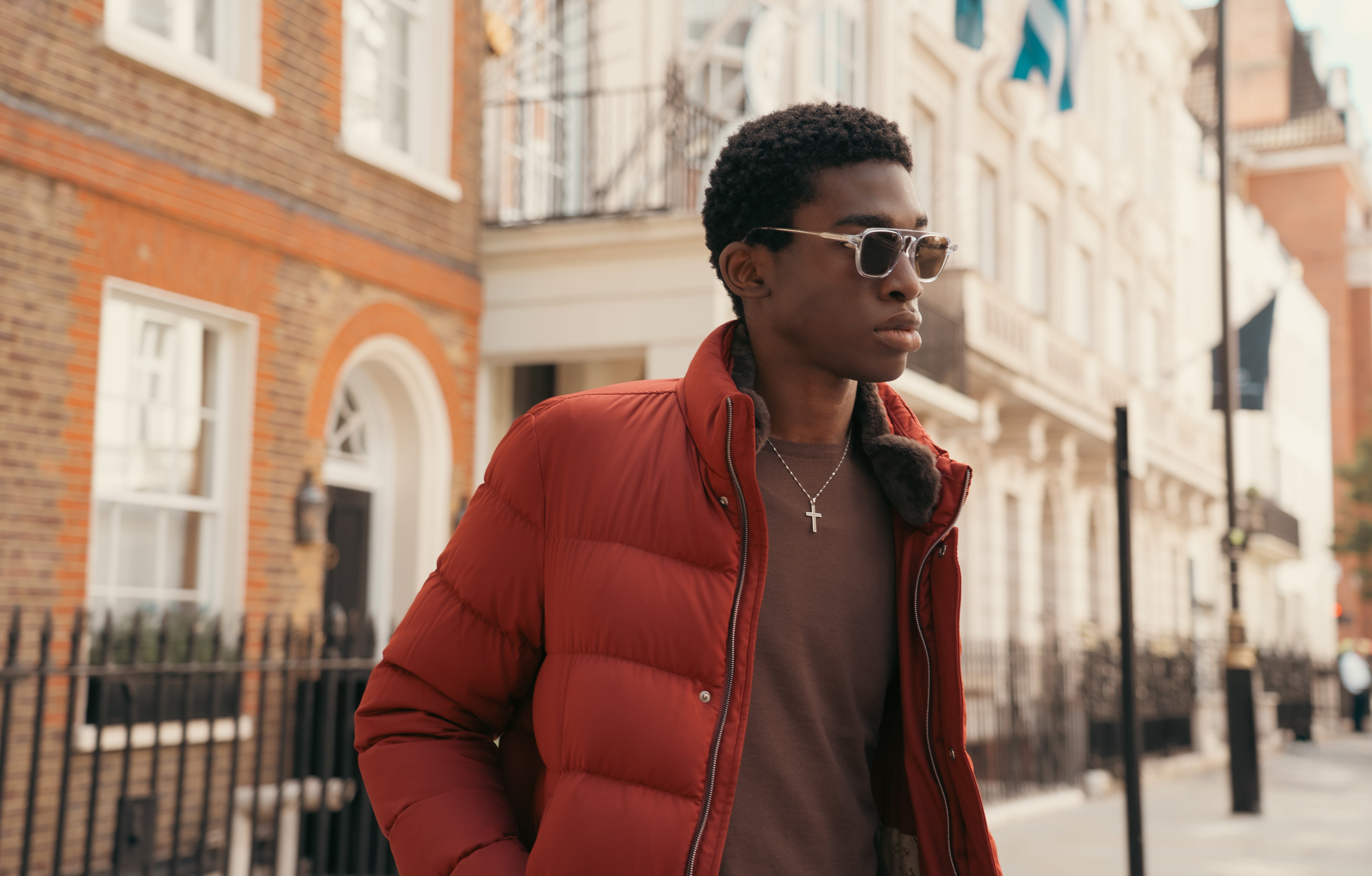 Red Polar Tech Padded Jacket