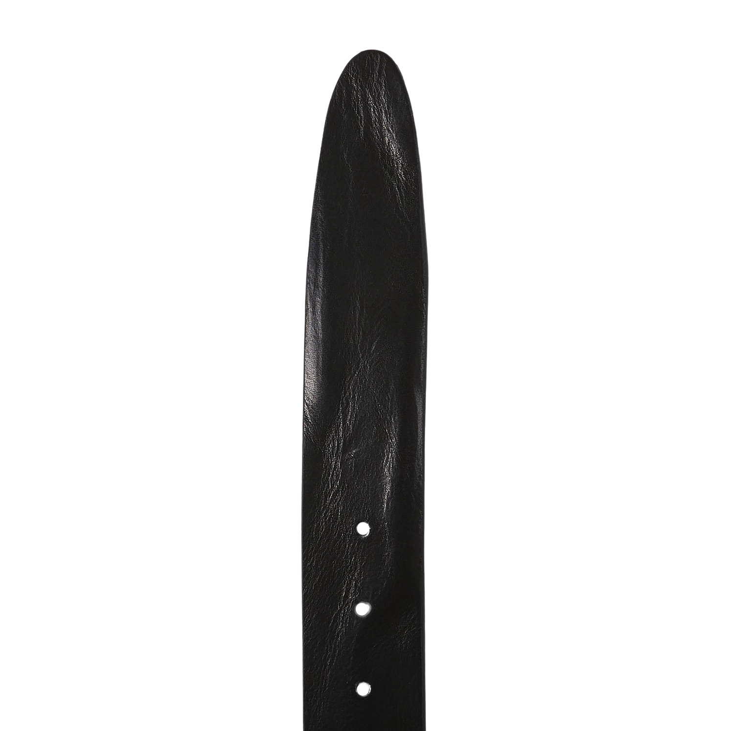 Elliot Rhodes Black Unlined Tumbled Leather 40mm Belt Edge