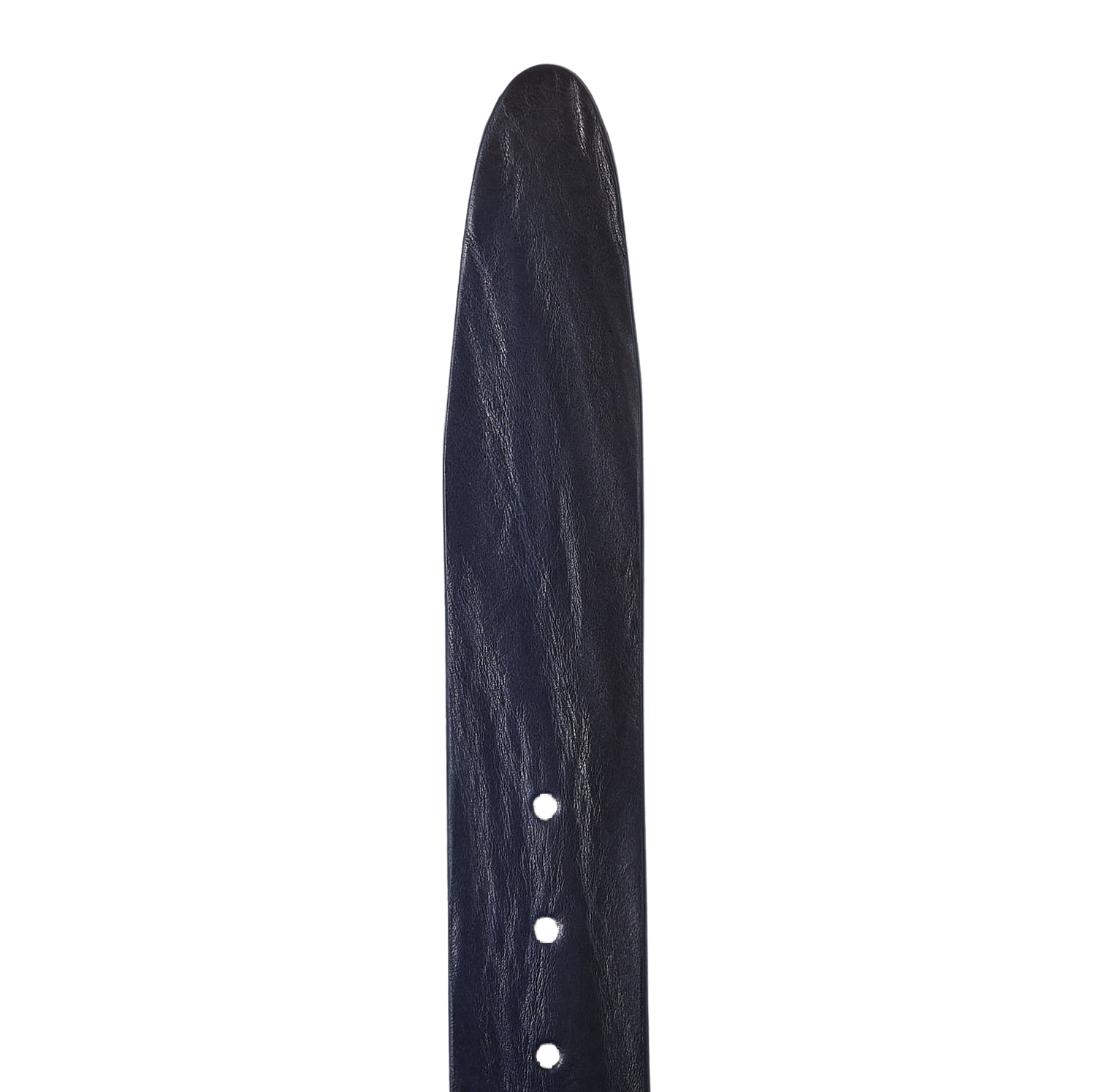 Elliot Rhodes Blue Unlined Tumbled Leather 40mm Belt Edge