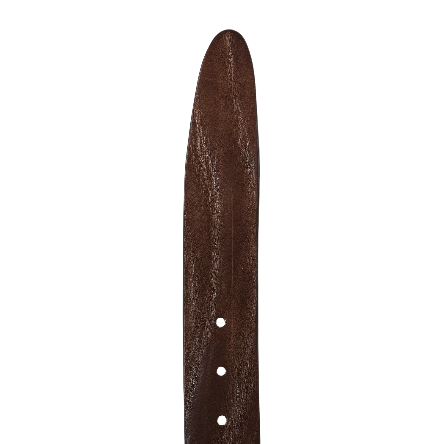 Elliot Rhodes Brown Unlined Tumbled Leather 40mm Belt Edge