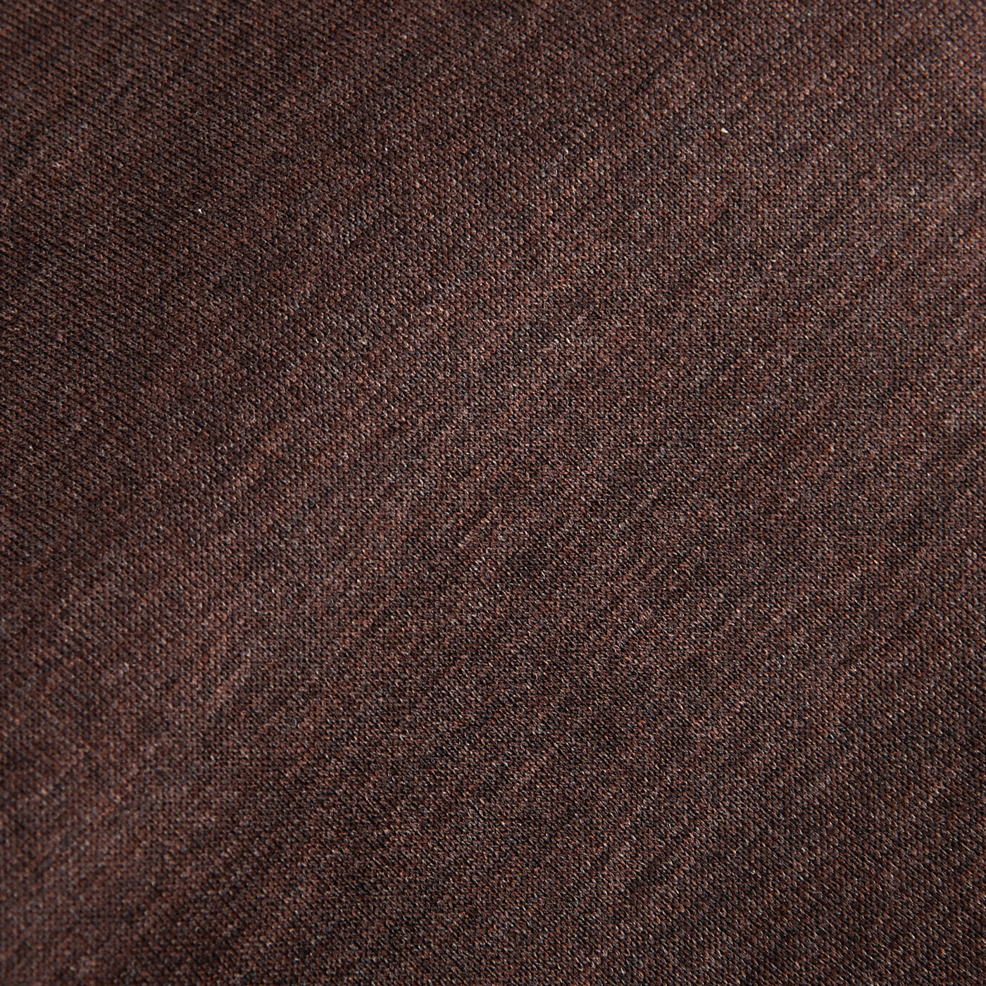Eton Mahogany Brown Knitted Cotton Pique Shirt Fabric