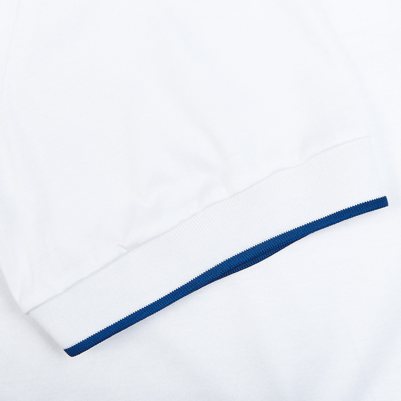 Eton White Filo di Scozia Cotton Polo Shirt Cuff