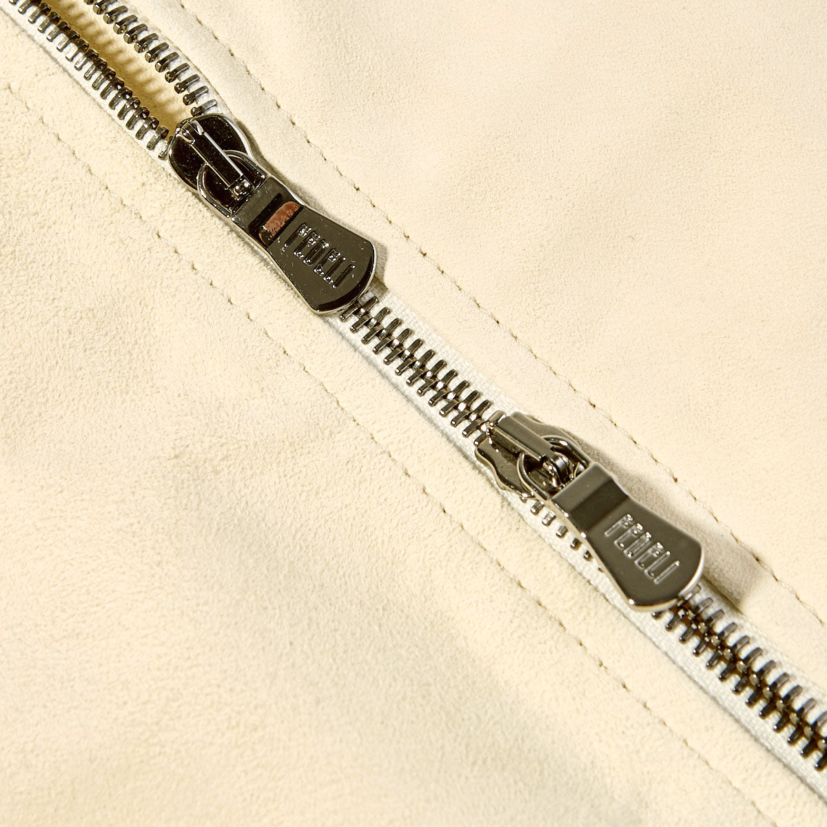 Fedeli Chamois Goatskin Leather Suede Gilet Zipper