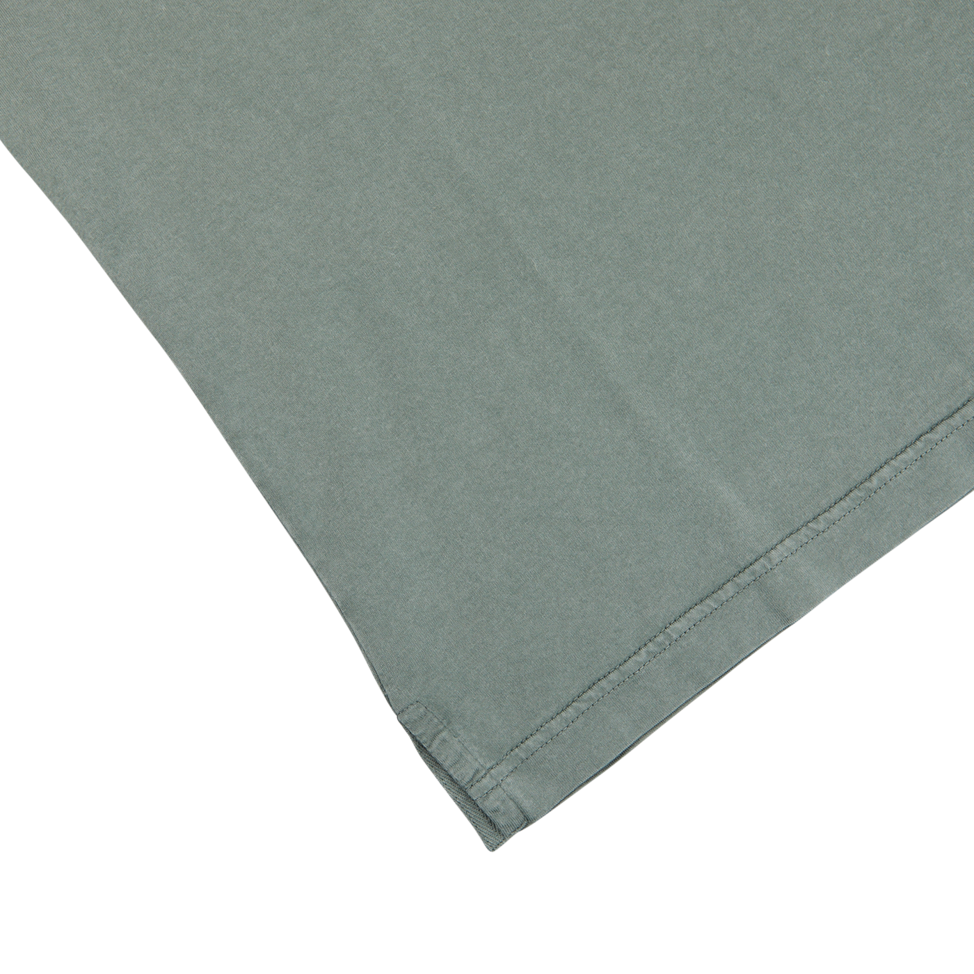 A Fedeli Olive Green Organic Cotton Polo Shirt on a white surface.