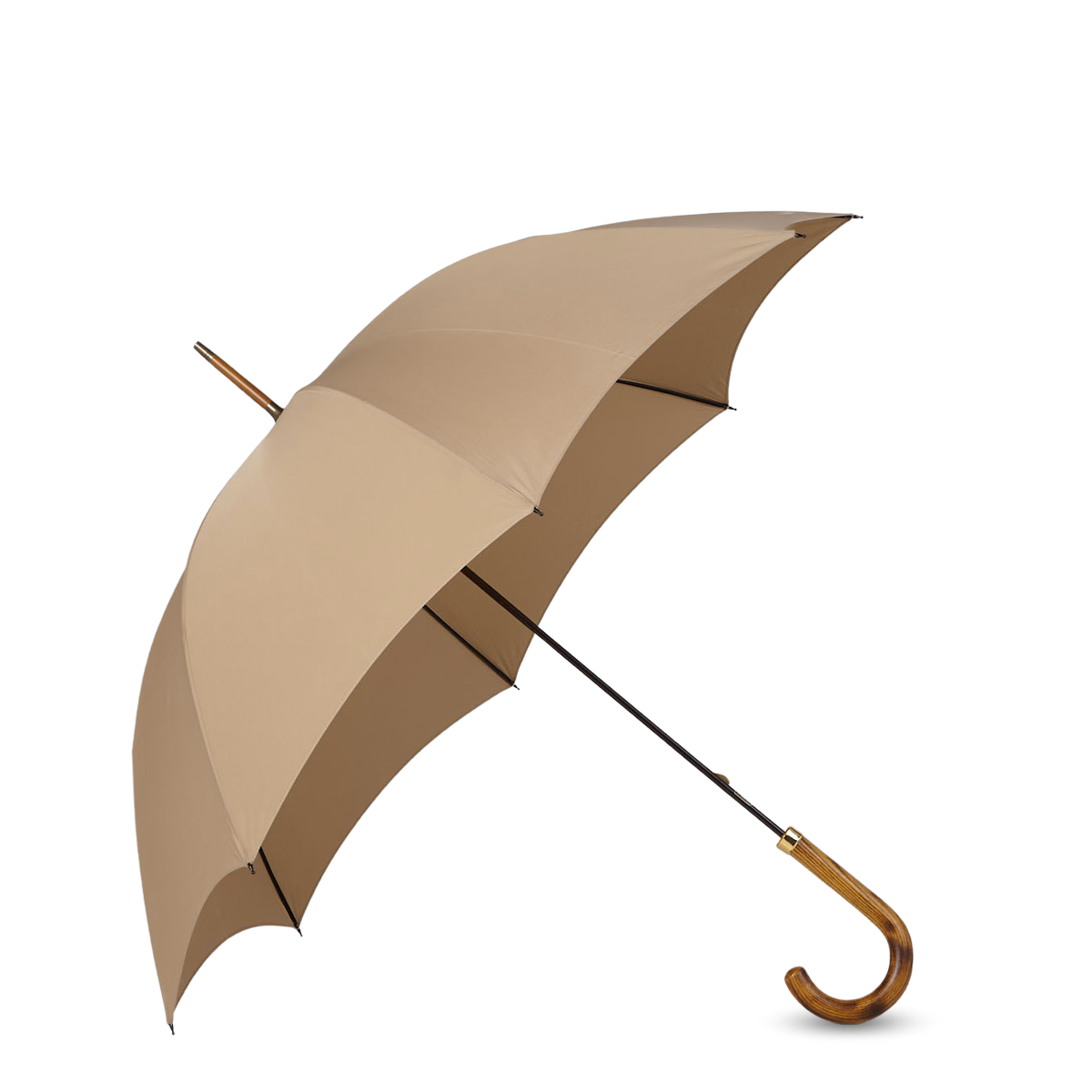 Fox Umbrellas Beige Hardwood Handle Umbrella Feature
