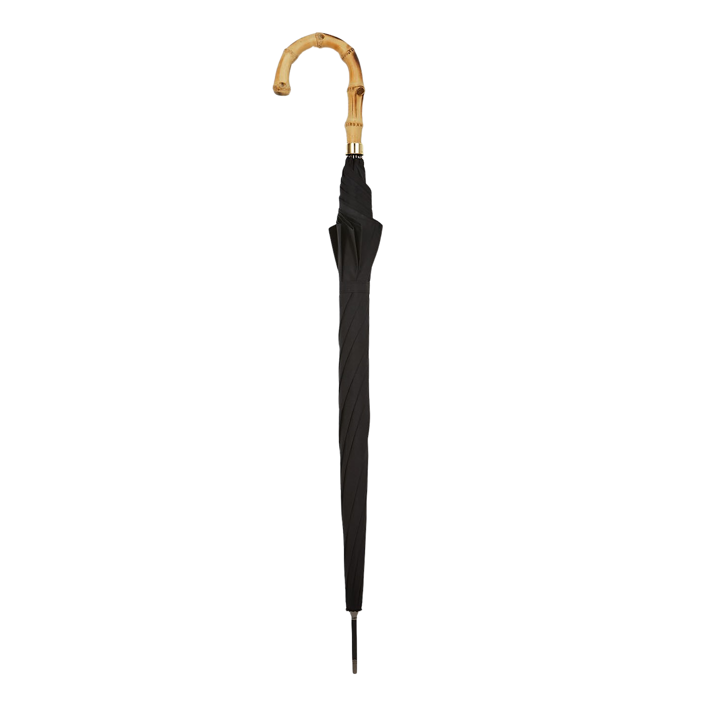 Fox Umbrellas Black Light Whangee Handle Umbrella Full