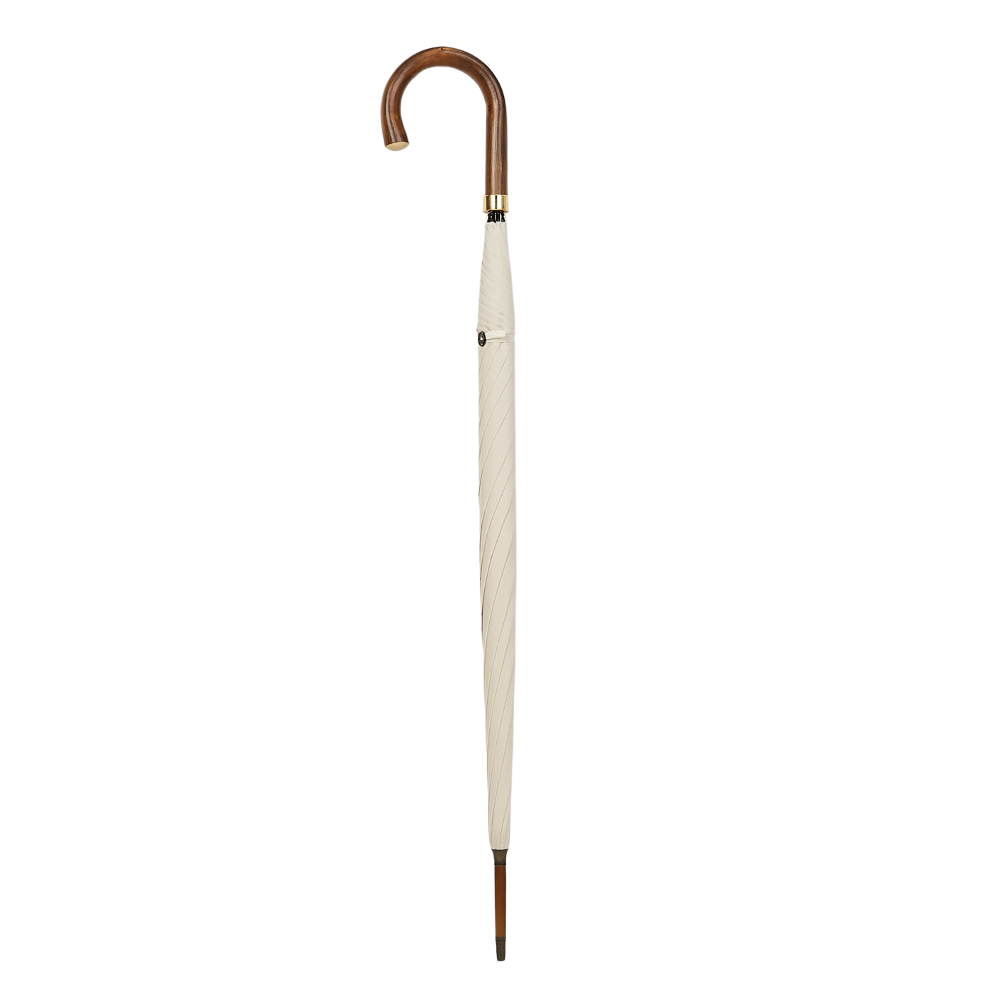 Fox Umbrellas Cream Light Hardwood Handle Umbrella Full