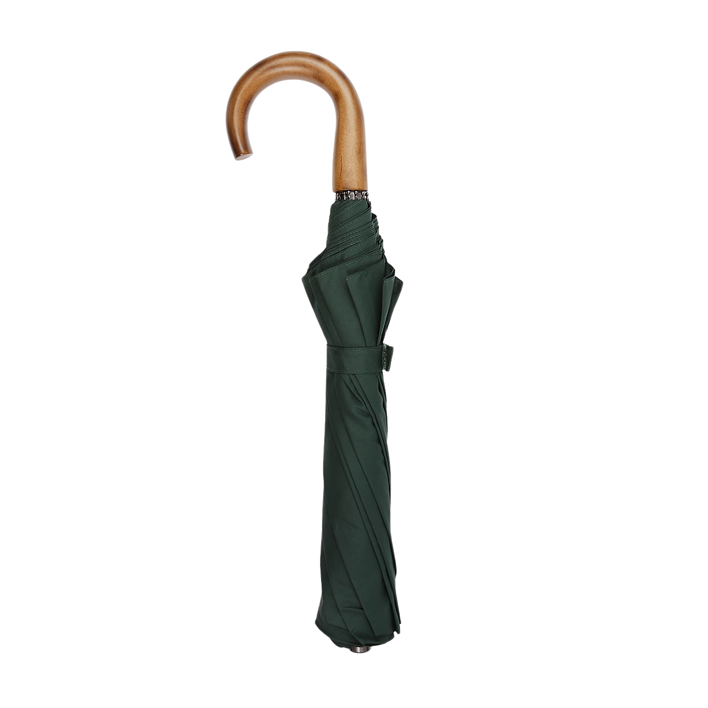 Fox Umbrellas Green Telescopic Maple Handle Umbrella Full