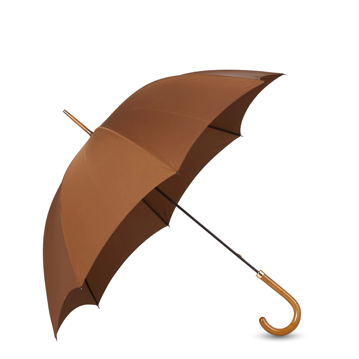 Fox Umbrellas Light Brown Polished Maple Handle Umbrella Feature
