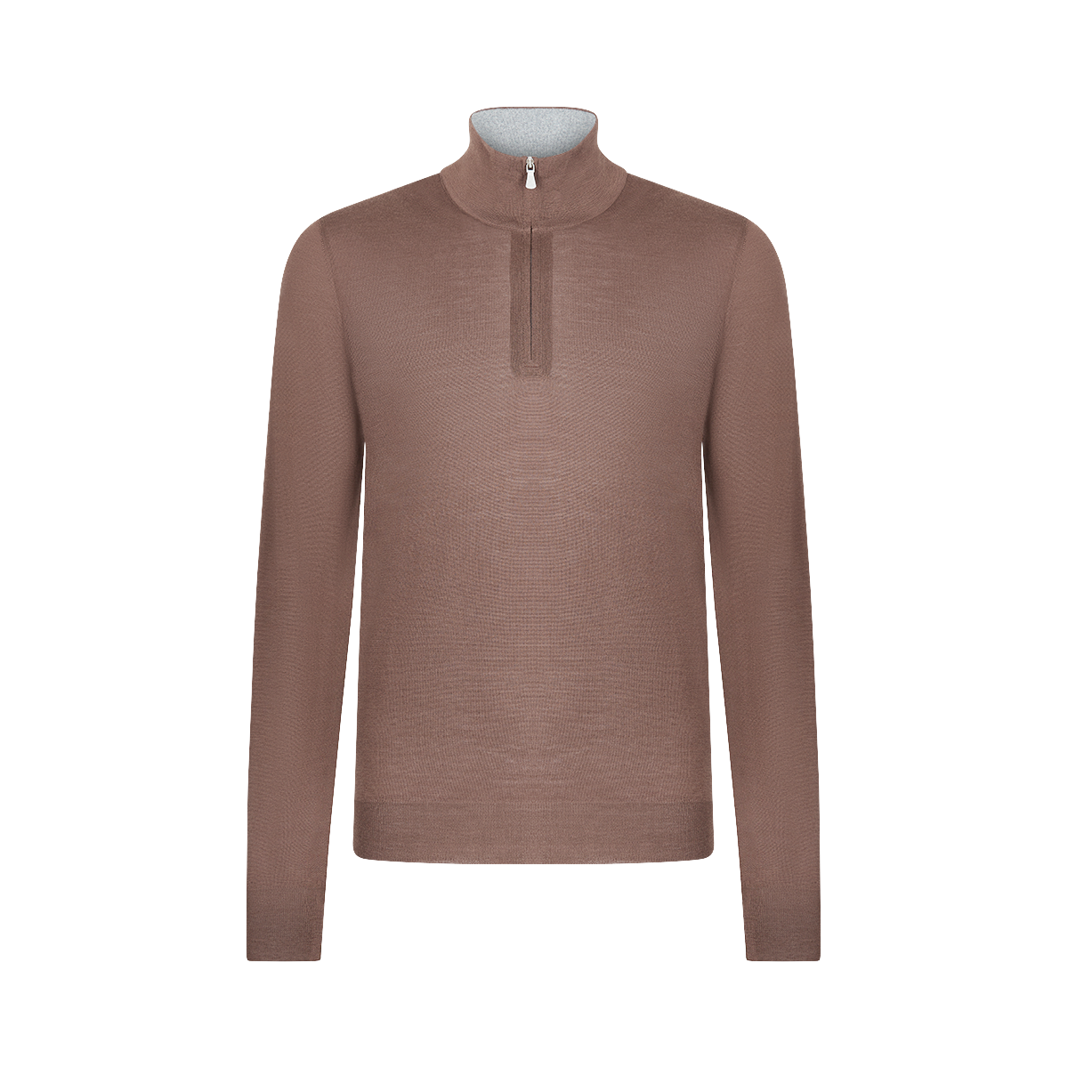Brown Super Tasmania Wool 1/4 Zip