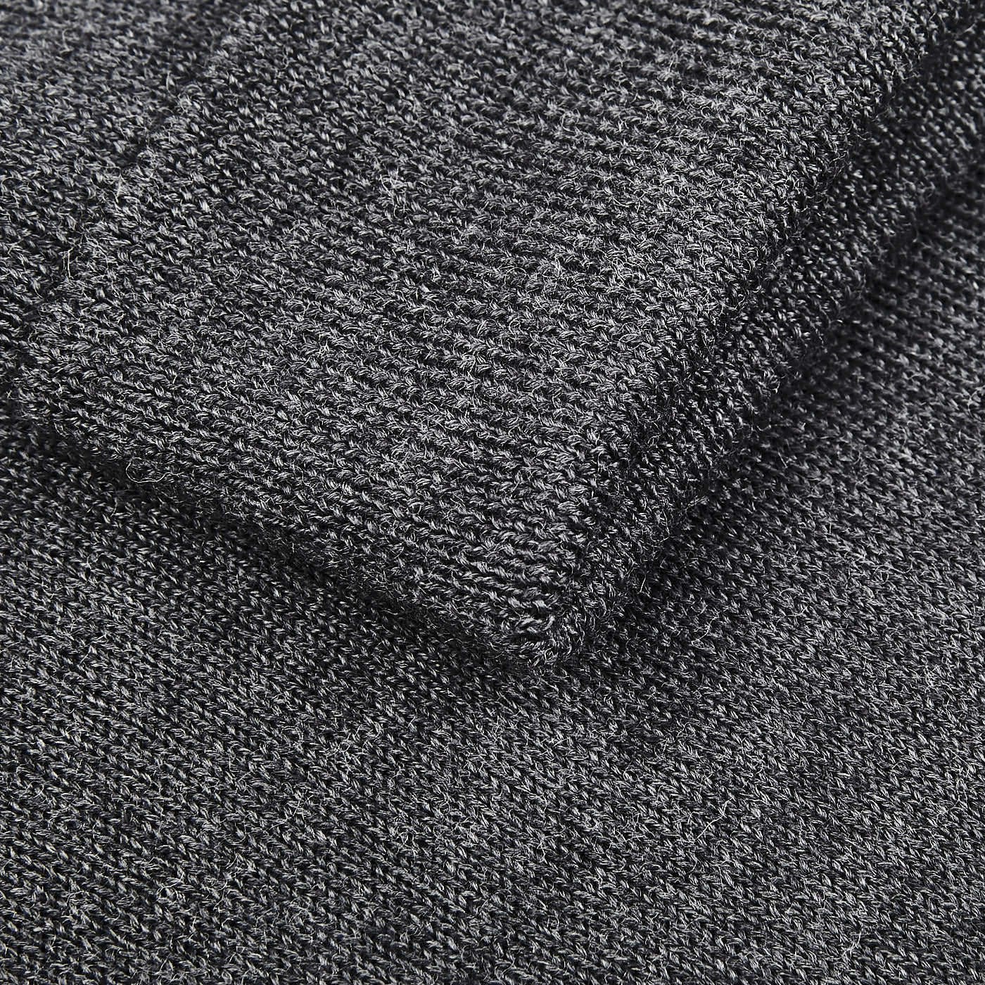 Gran Sasso Grey Extra Fine Merino Roll Neck Brim