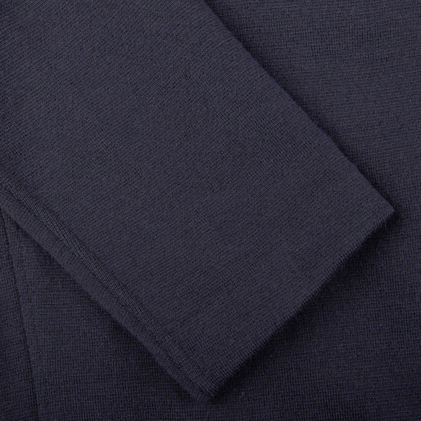 A water-resistant Navy Blue Rain Wool Knitted Jacket by Gran Sasso.