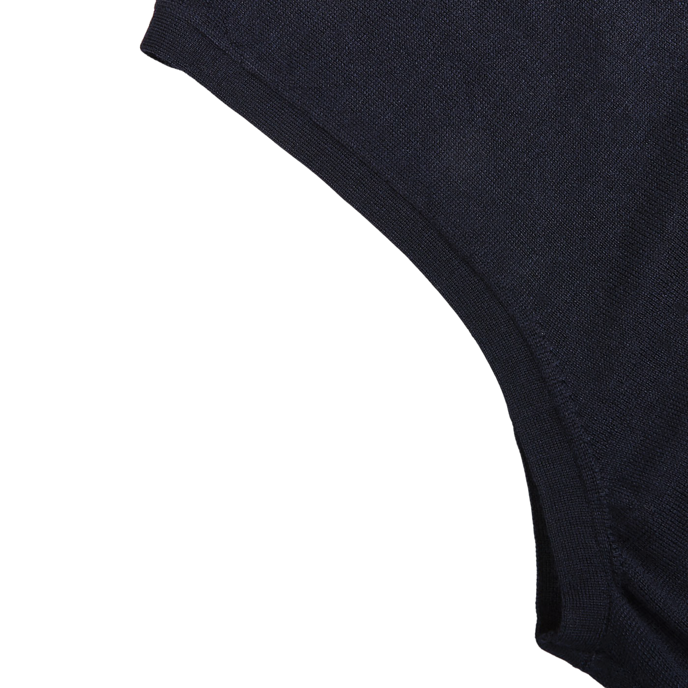 Gran Sasso Navy Extra Fine Merino Wool Vest Cuff