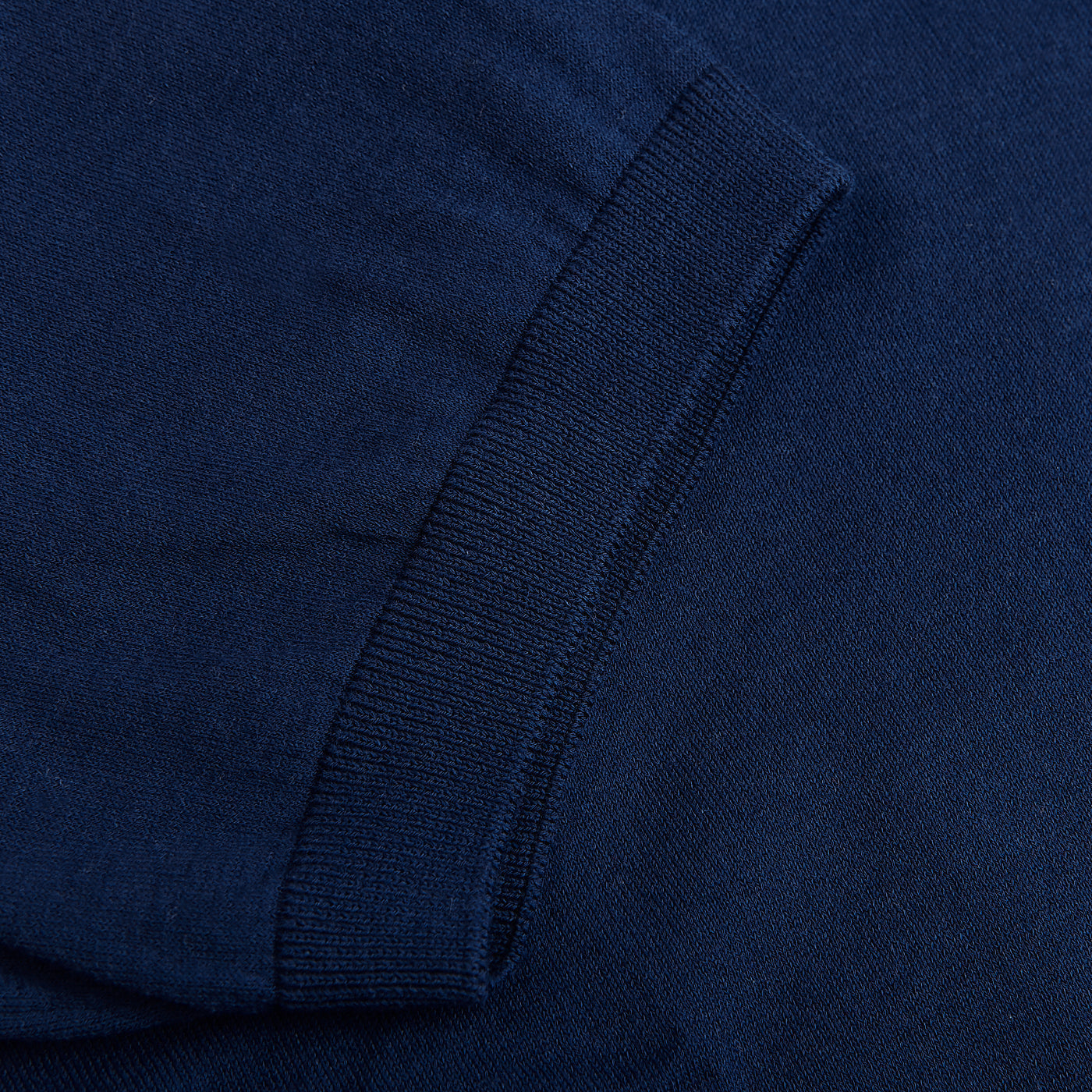 Gran Sasso Royal Blue Fresh Cotton Polo Shirt Cuff