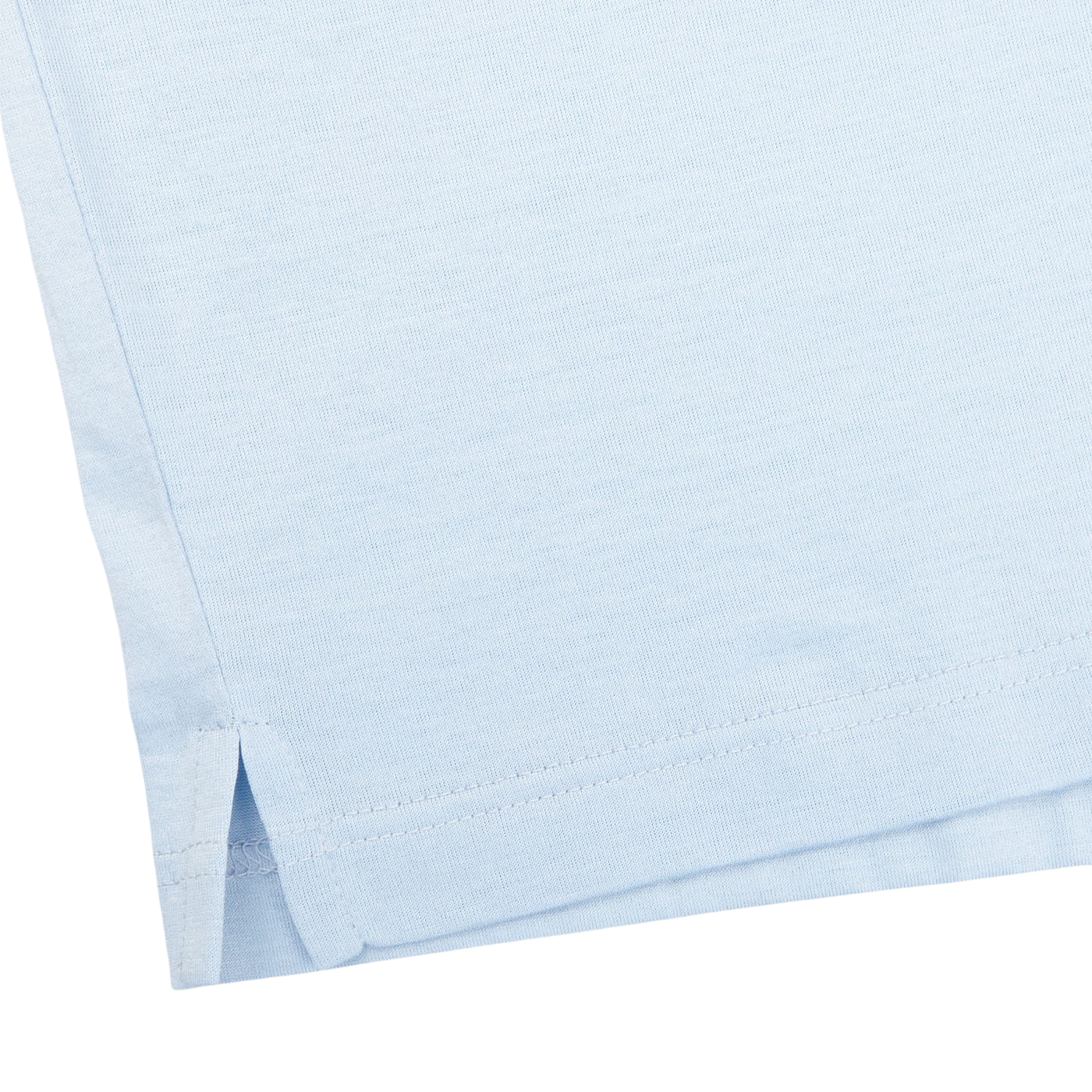 Gran Sasso Sky Blue Cotton Filo Scozia Polo Shirt Edge