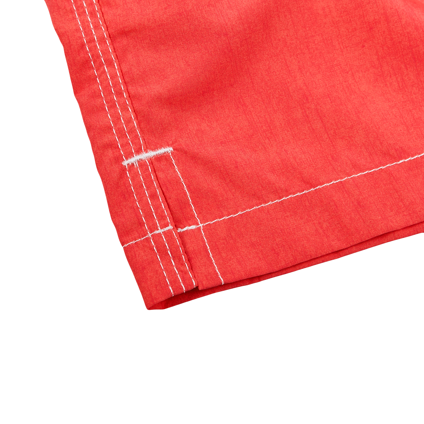 Gran Sasso Solid Red Recycled Microfiber Swimshorts Edge