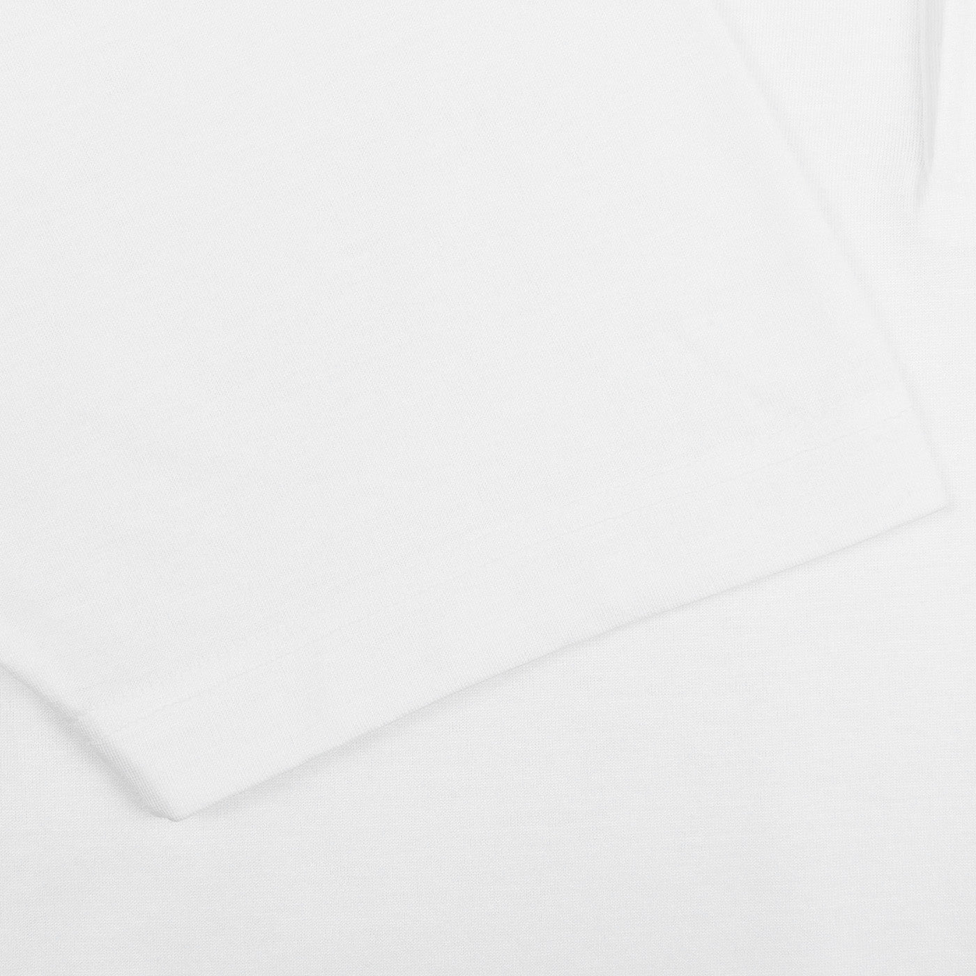 Gran Sasso White Cotton Filo Scozia Polo Shirt Cuff