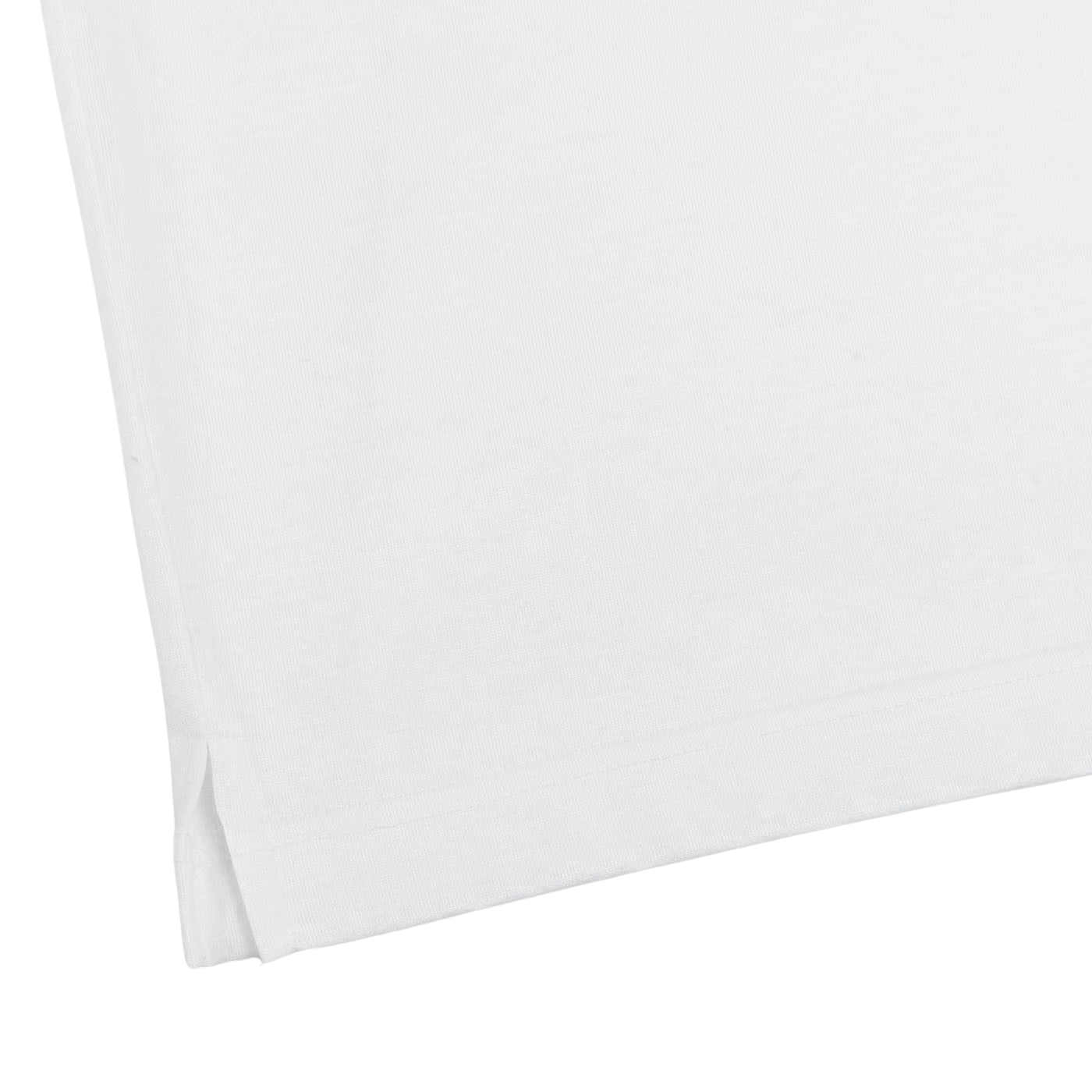 Gran Sasso White Cotton Filo Scozia Polo Shirt Edge