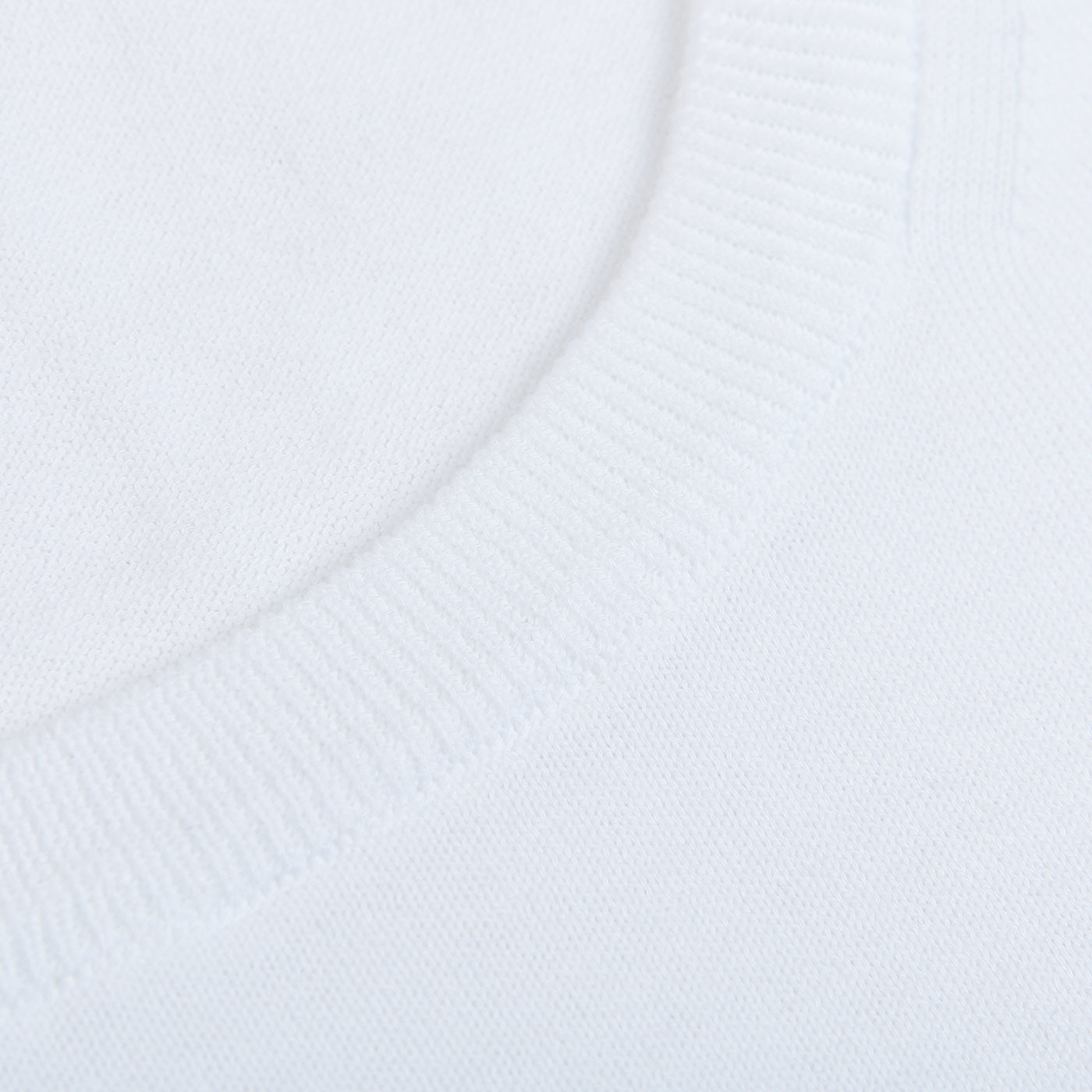 Gran Sasso White Organic Cotton T-Shirt Brim