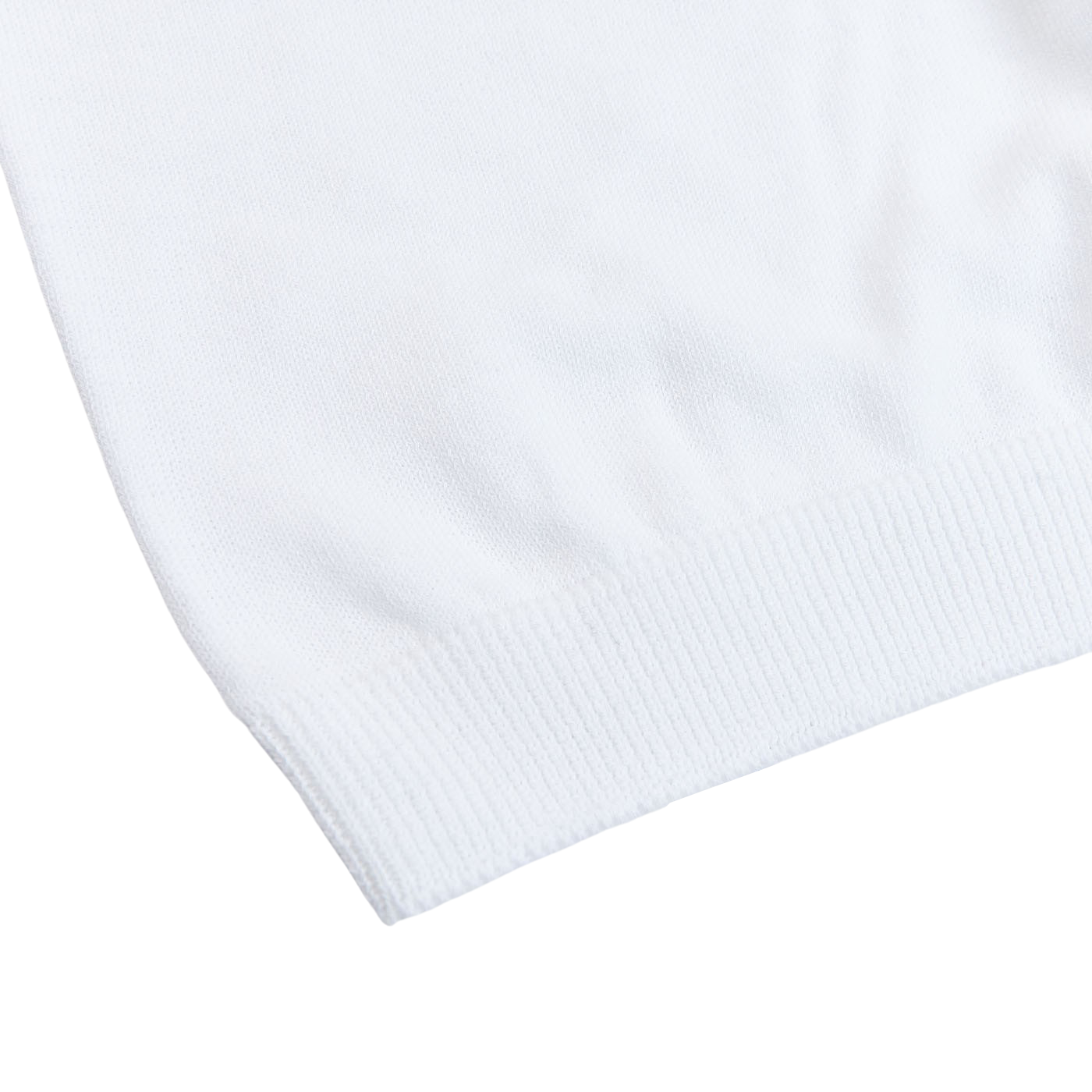 Gran Sasso White Organic Cotton T-Shirt Edge