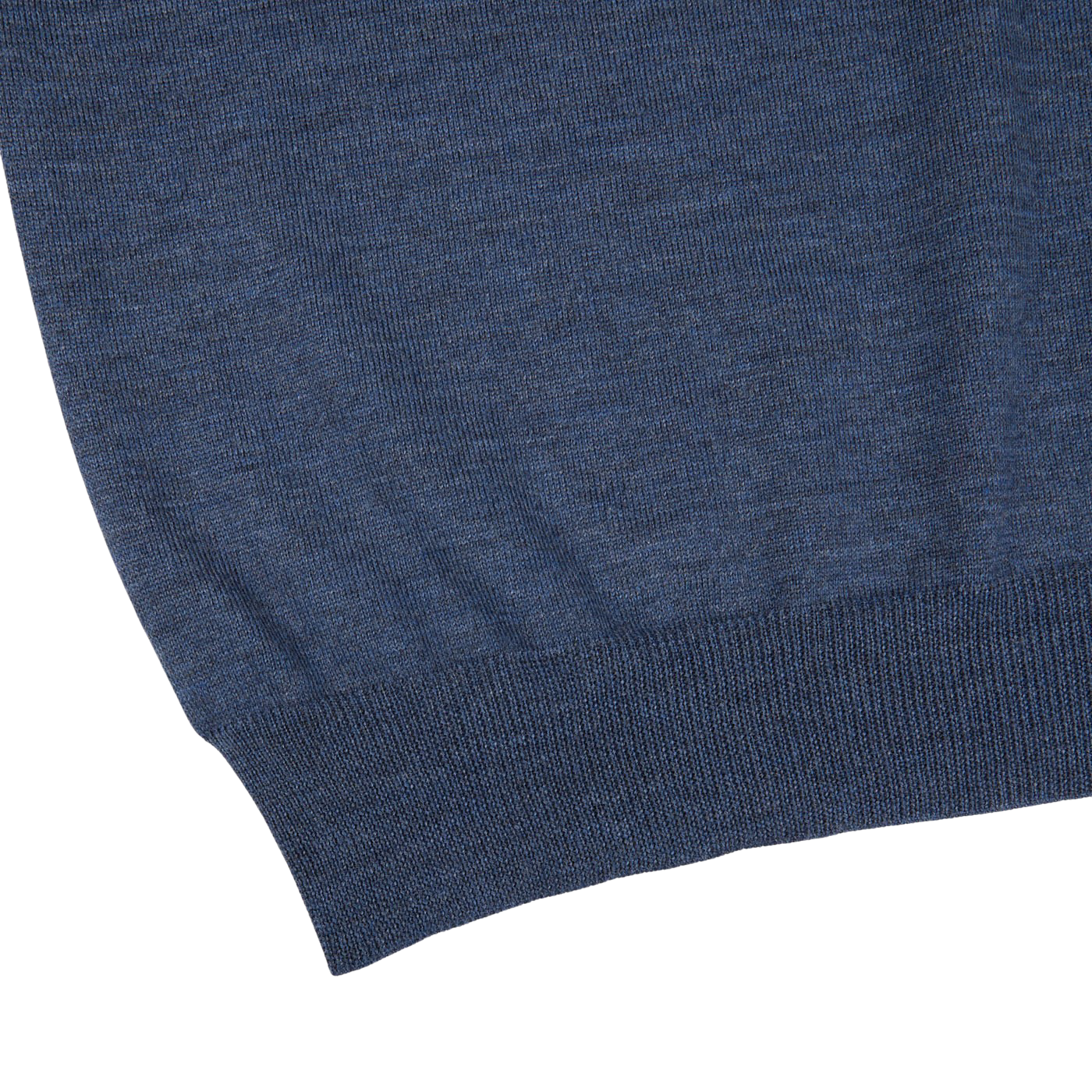 A Gran Sasso Mid Blue Extra Fine Merino Roll Neck sweater with a roll neck.