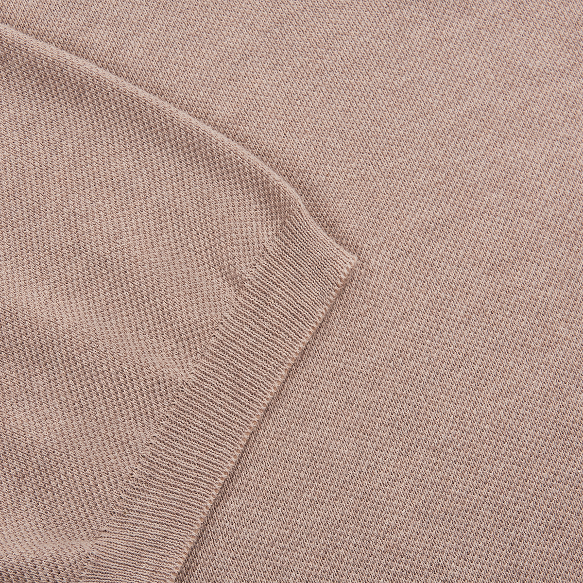 Light Brown Cotton Capri Collar Polo