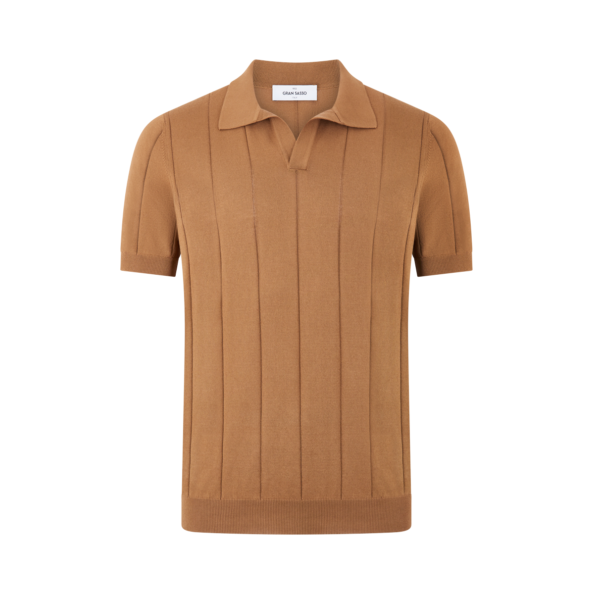 Bronze Cotton Capri Collar Polo