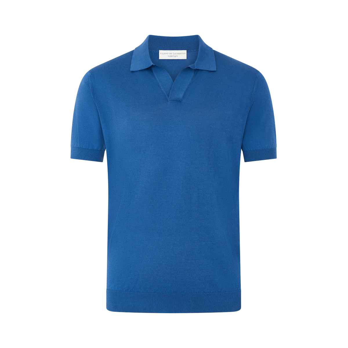 Blue Cotton Skipper Short Sleeve Polo