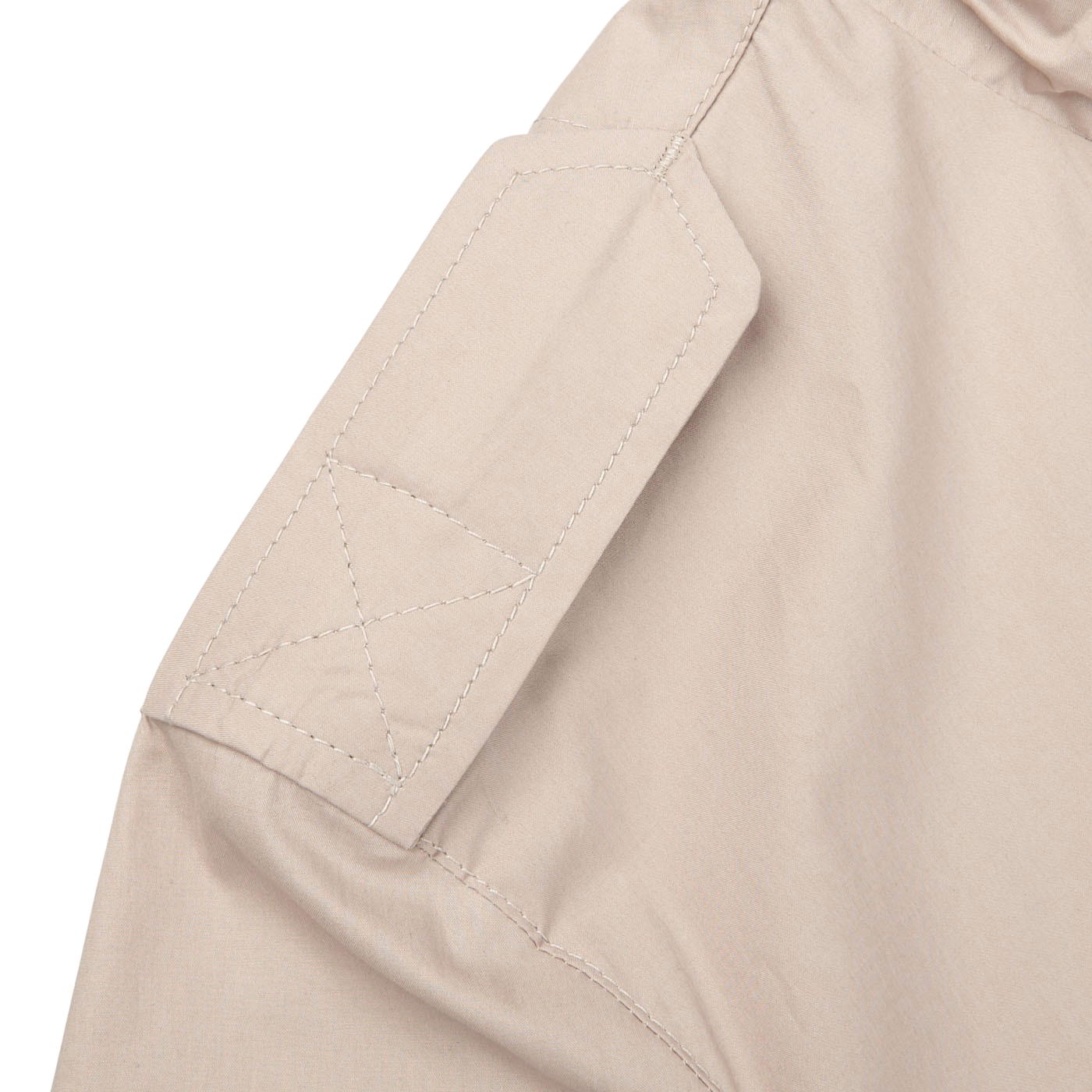 Herno Natural Beige Light Cotton Field Jacket Patch