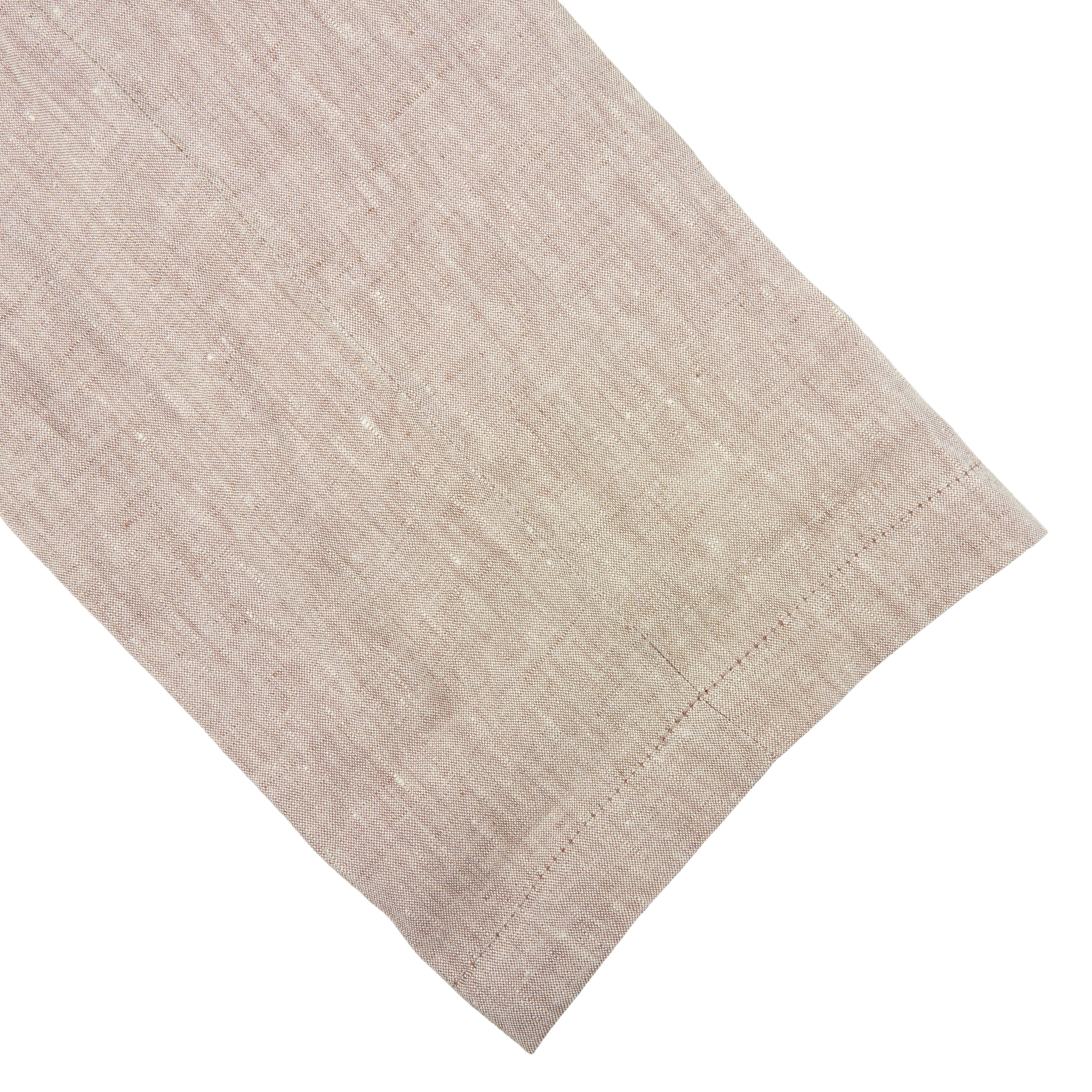Hiltl Beige Washed Linen Regular Fit Chinos Cuff