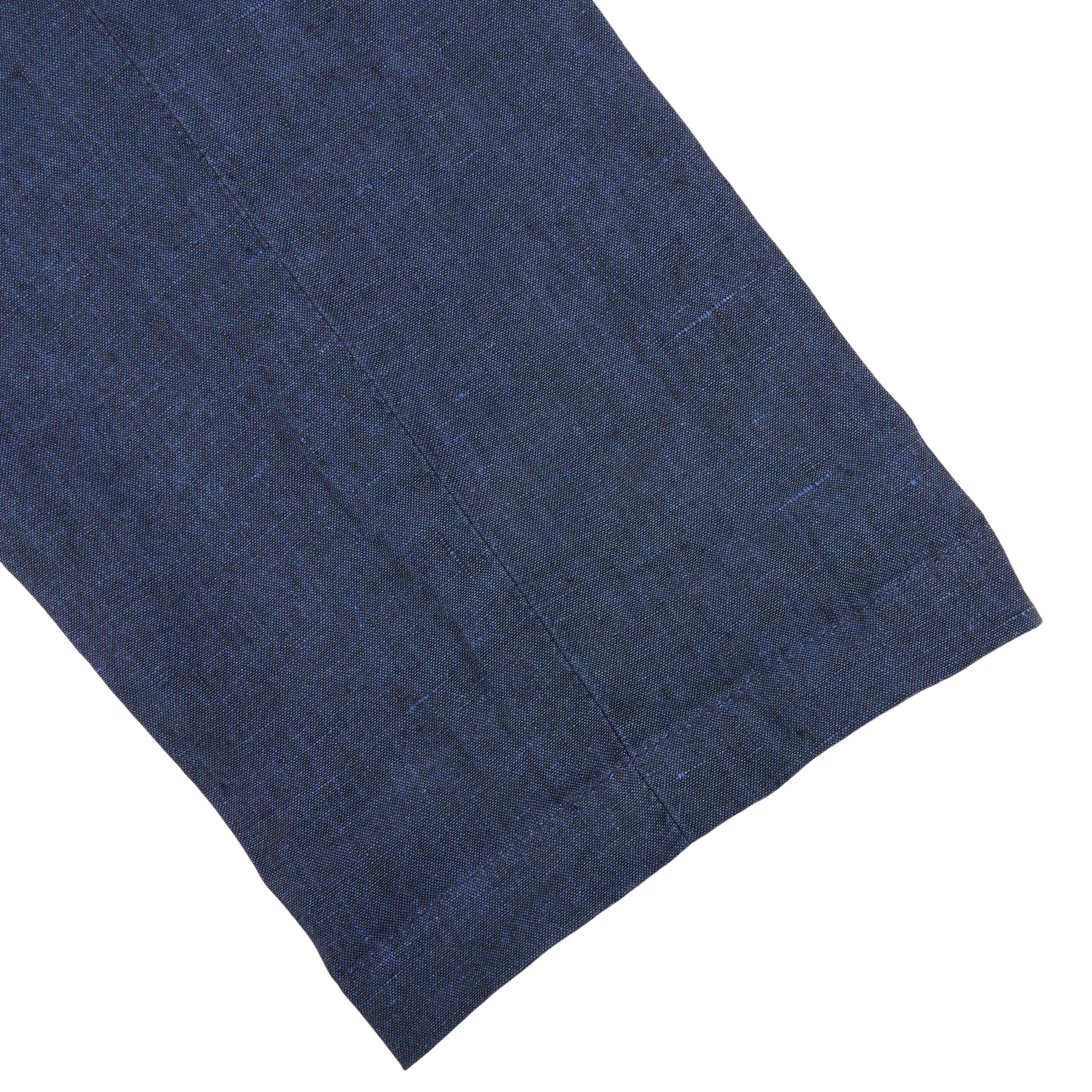 Hiltl Blue Washed Linen Regular Fit Chinos Cuff