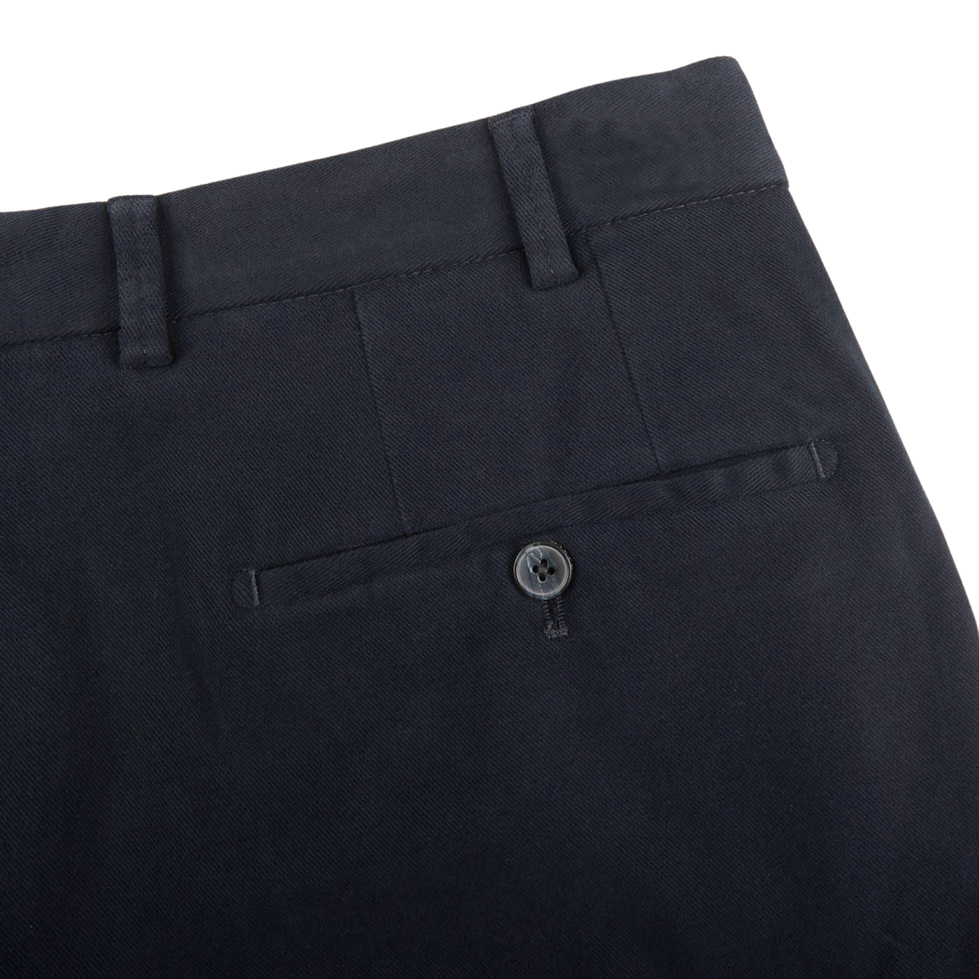 Hiltl Navy Blue Cotton Stretch Regular Fit Chinos Pocket