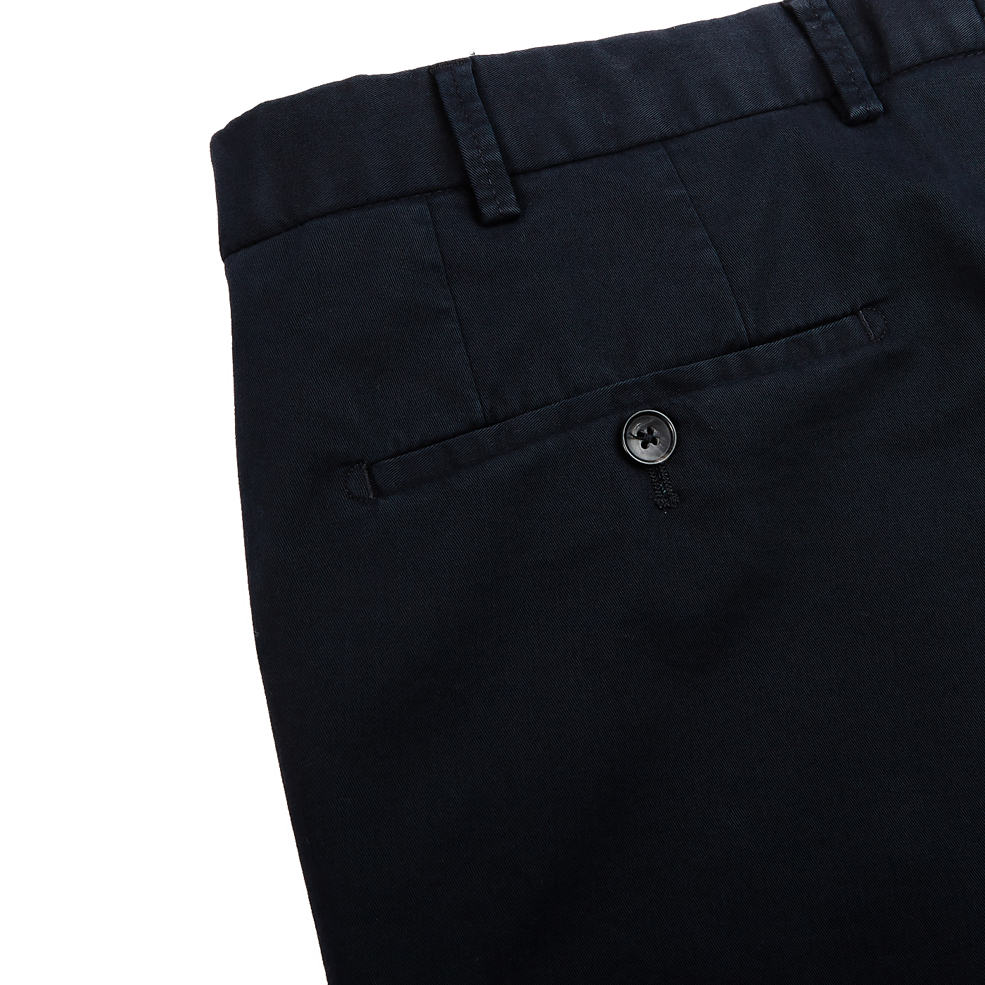 Hiltl Navy Cotton Stretch Regular Chinos Pocket