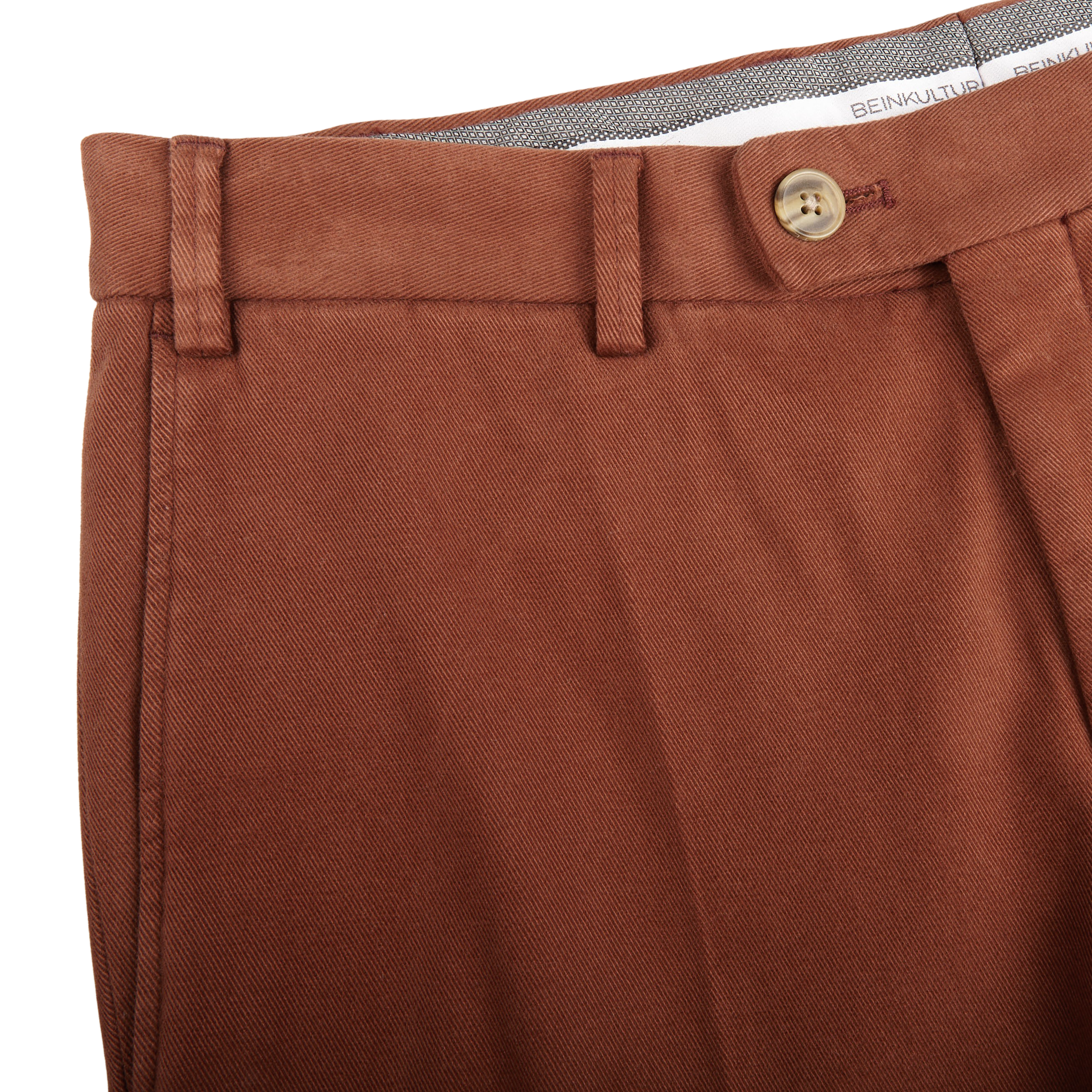 Hiltl Terracotta Cotton Stretch Regular Fit Chinos Edge