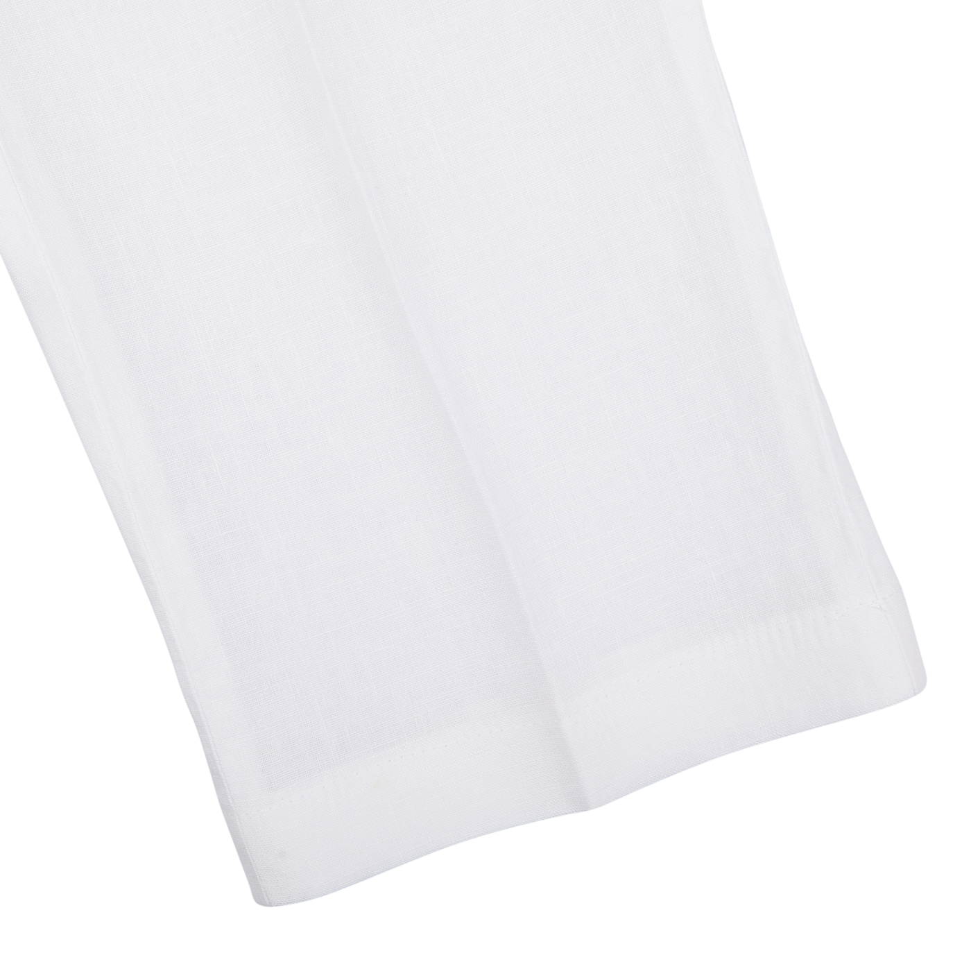 White washed linen regular fit chinos from Hiltl, with visible weave texture, displayed on a plain light background.