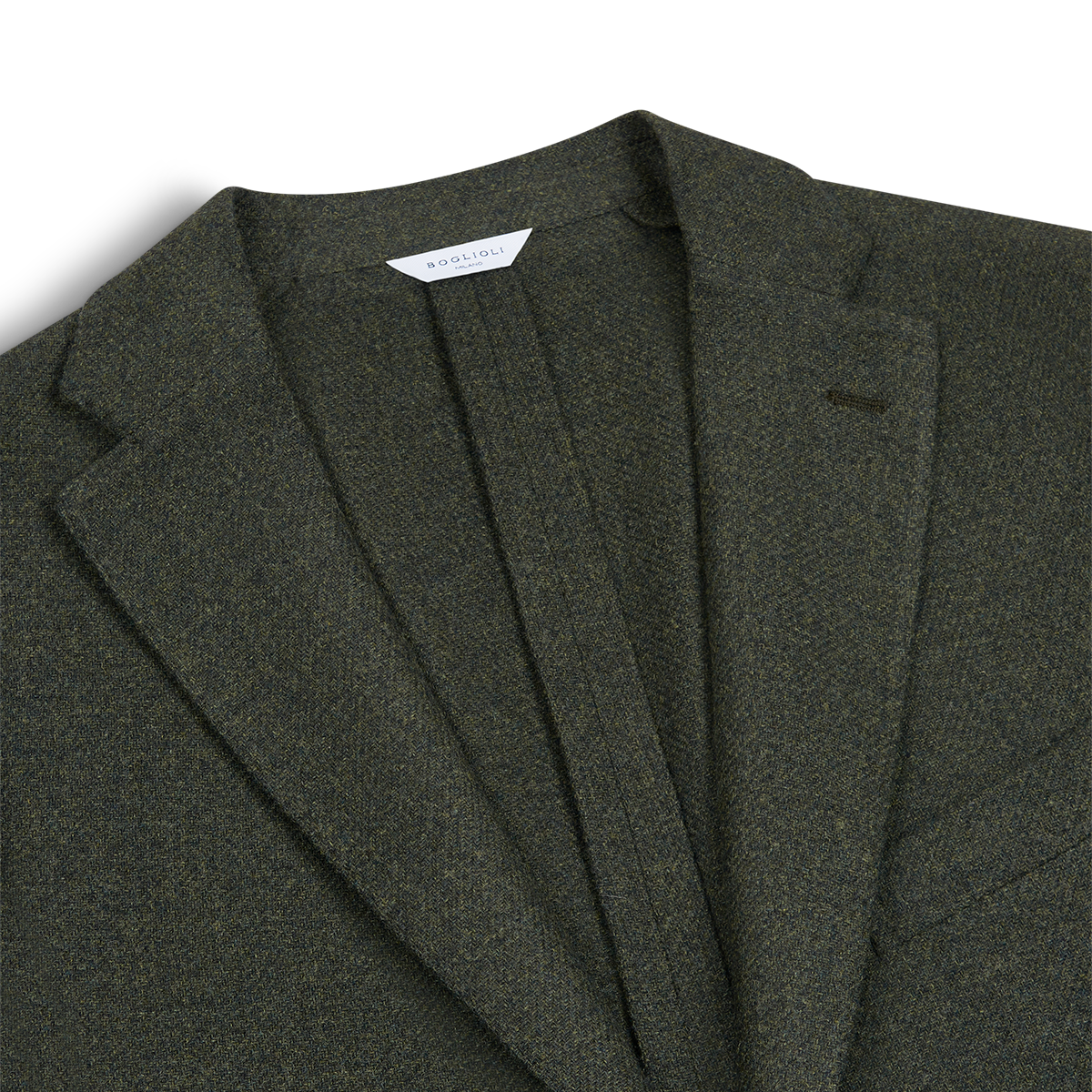Olive Wool Cashmere Unstructured K Jacket