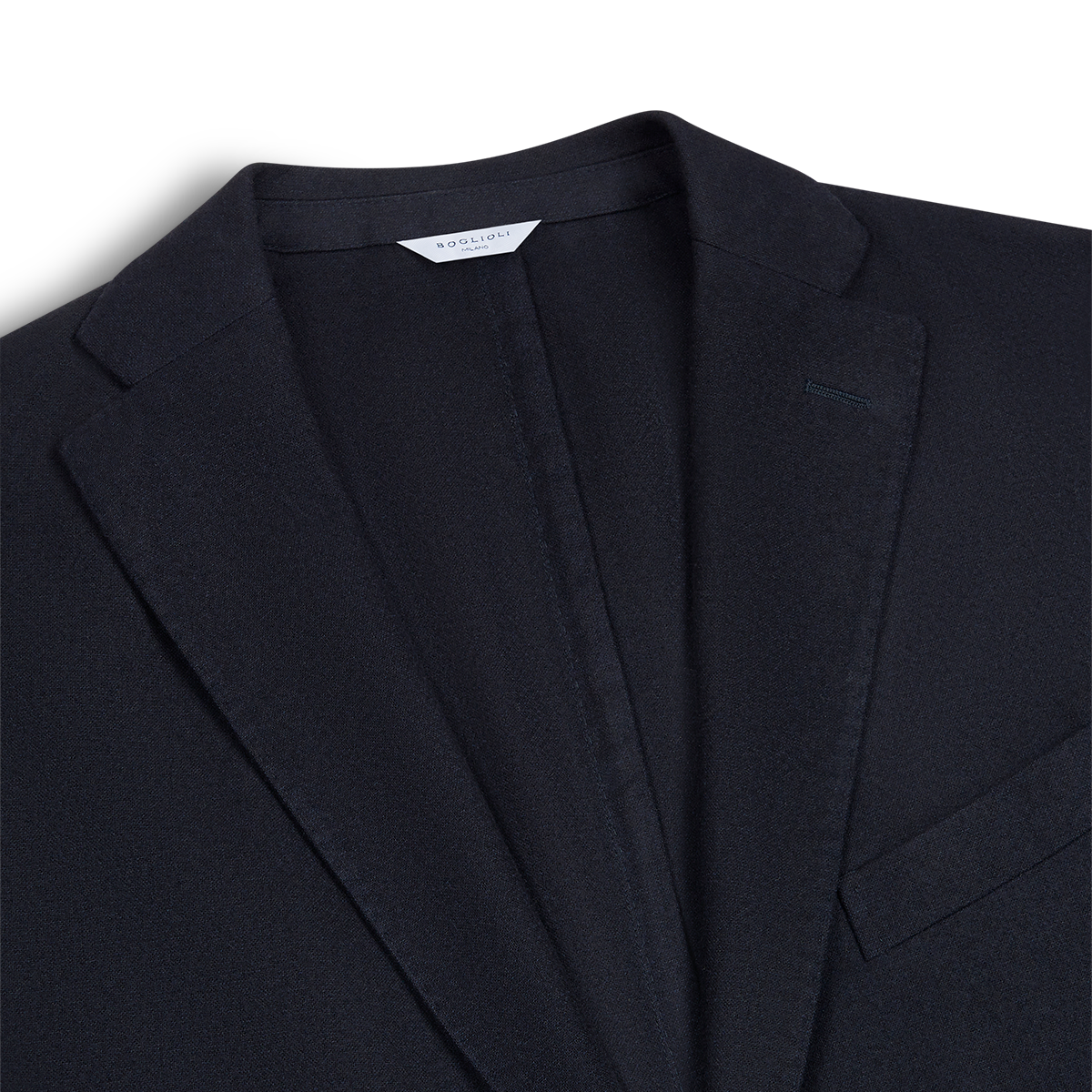 Navy Hopsack Unstructured K Jacket