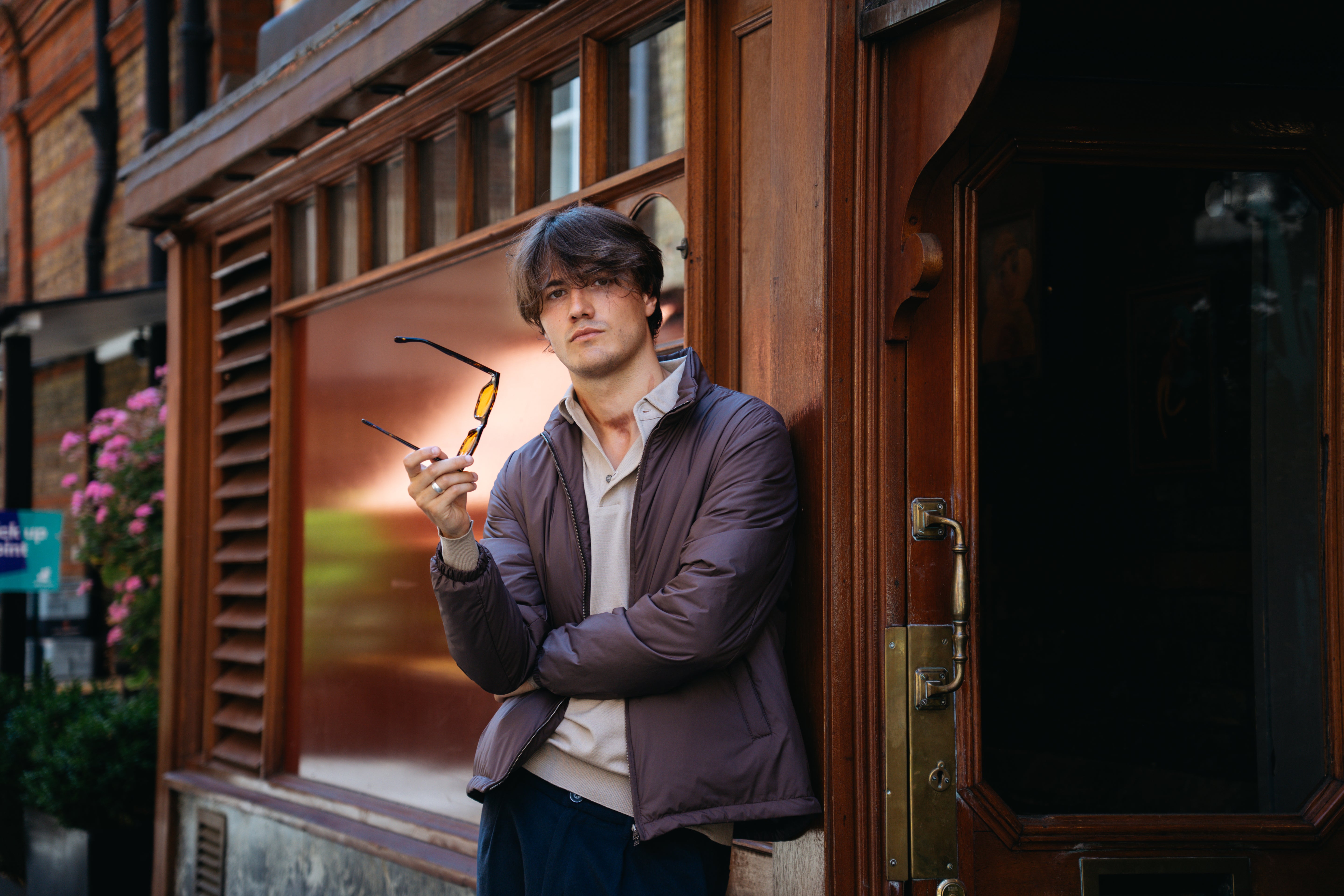 Brown Nylon Blouson