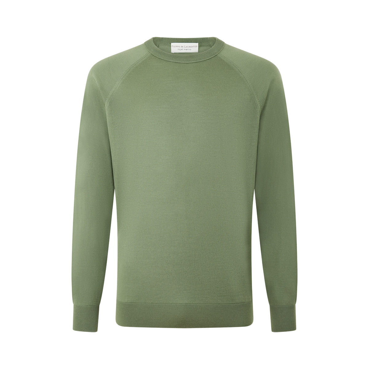Green Wool Crewneck Sweatshirt