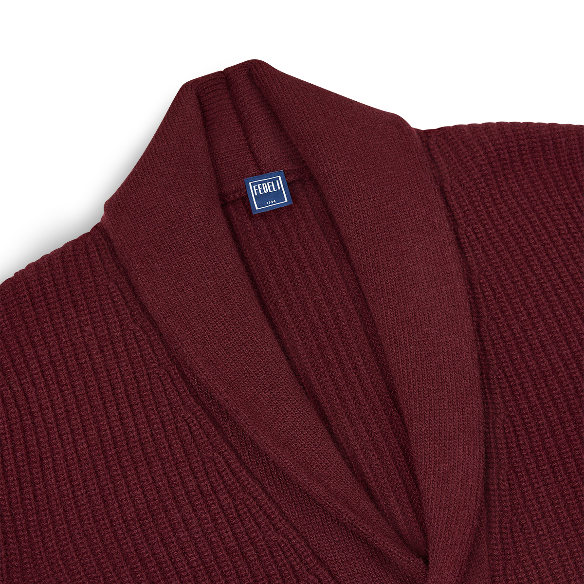 Burgundy Wool/Cashmere Morgan Shawl Cardigan