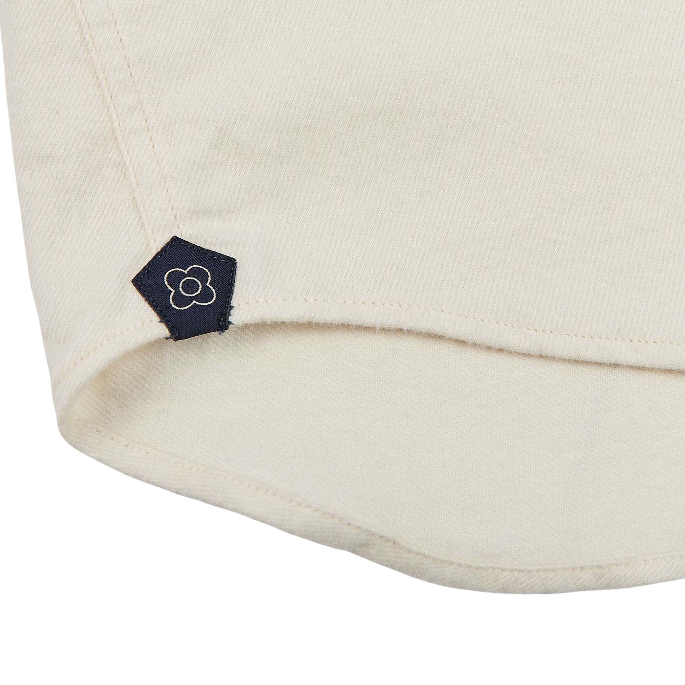 Lardini Cream White Cotton Flannel Western Edge