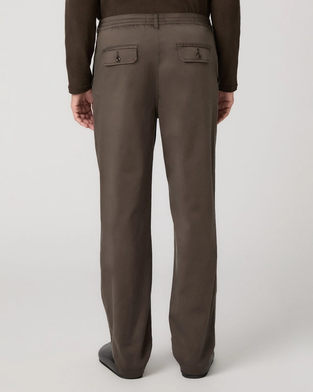 Brown Eberton Stretch Waistband Casual Trousers