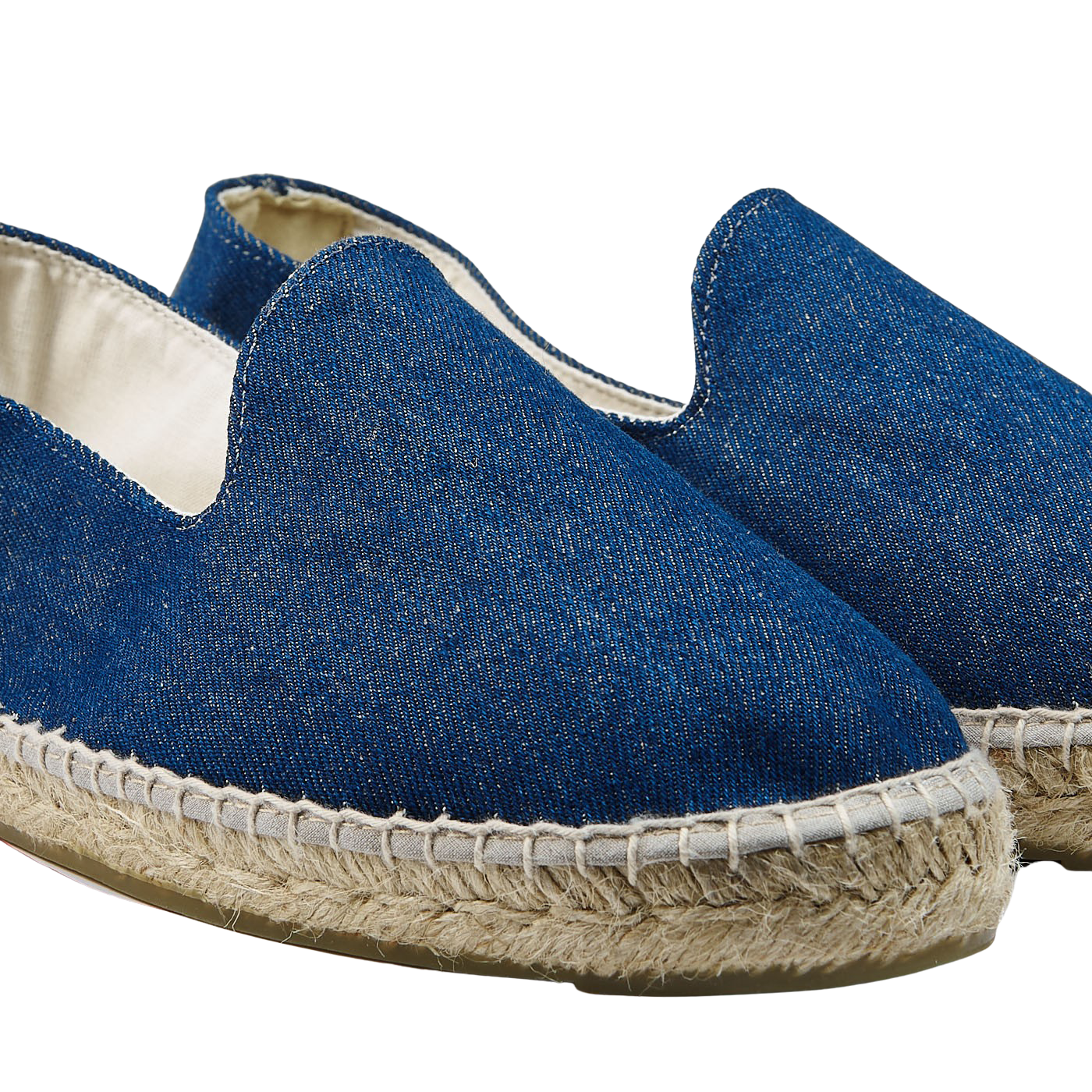 Manebi Dark Jeans San Francisco Denim Espadrilles Detail