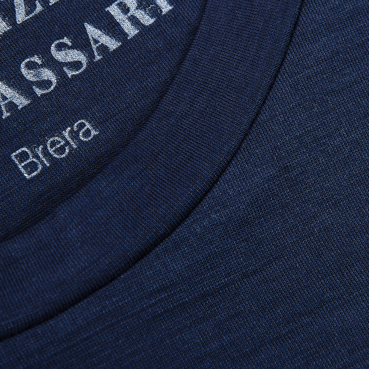 Maurizio Baldassari Blue Active Wool Jersey T-shirt Brim