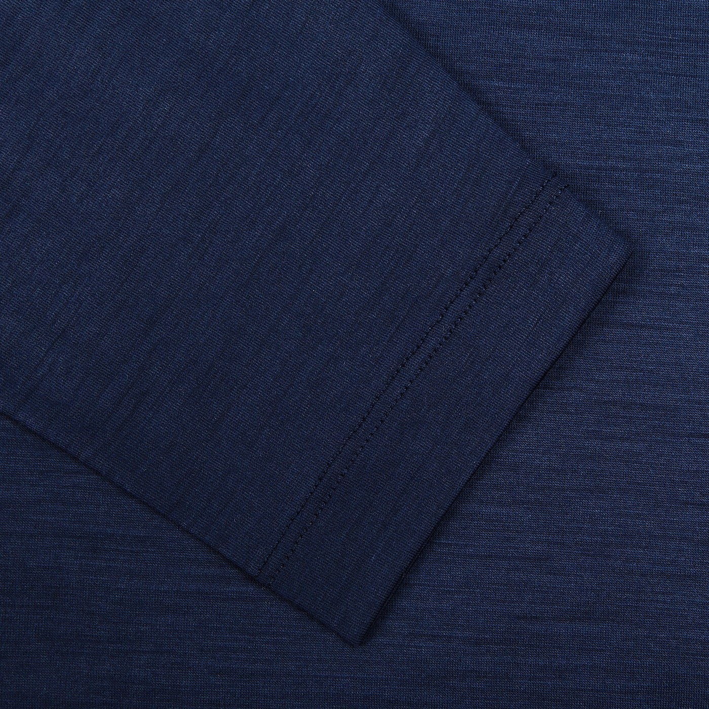 Maurizio Baldassari Blue Active Wool Jersey T-shirt Cuff