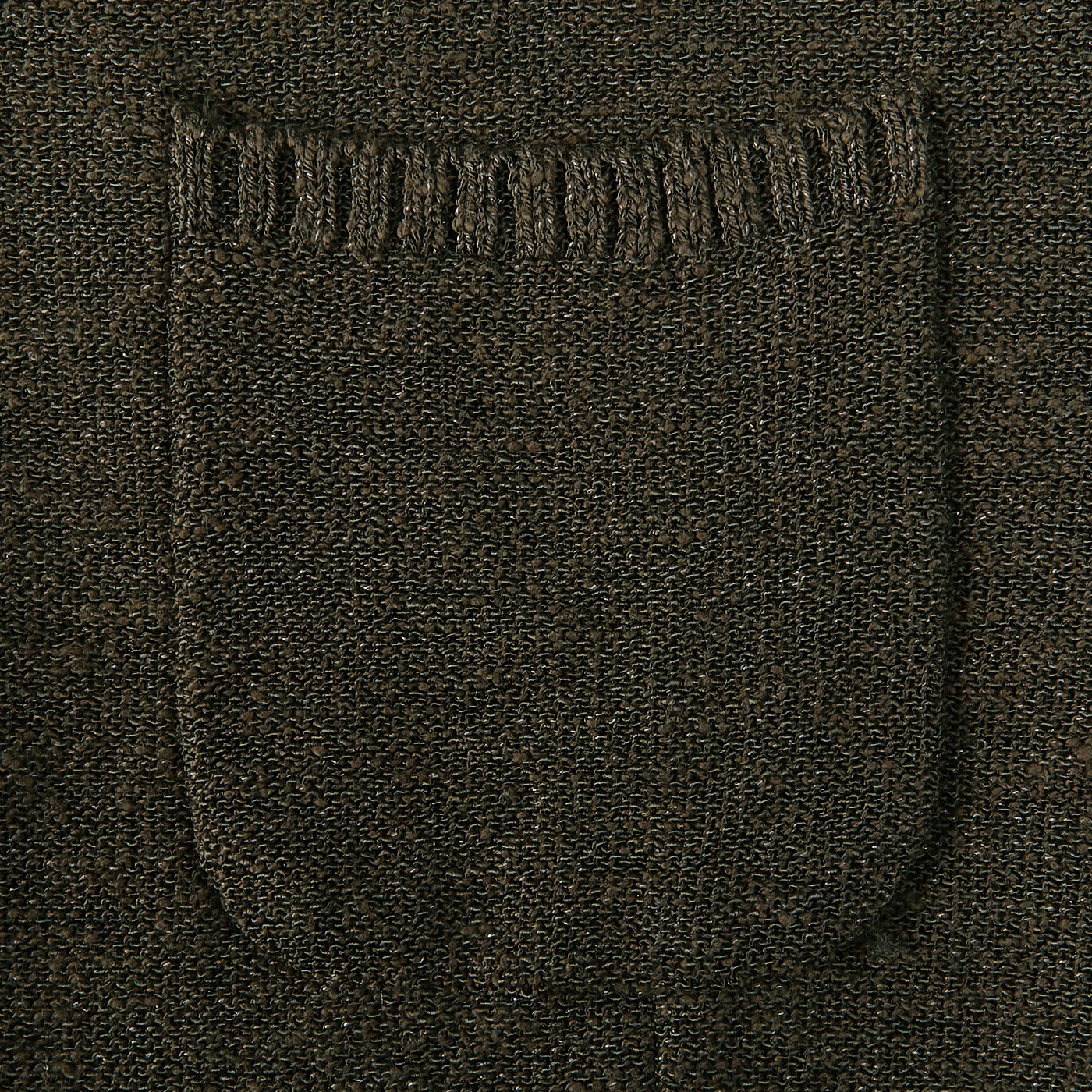 Maurizio Baldassari Green Mouline Cotton Blend Knitted Jacket Pocket